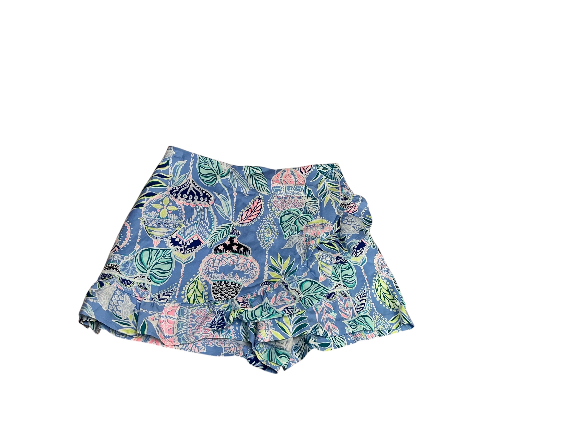Lilly Pulitzer NWT Faye Skorts Blue Peri Lapis Lanterns Size 2