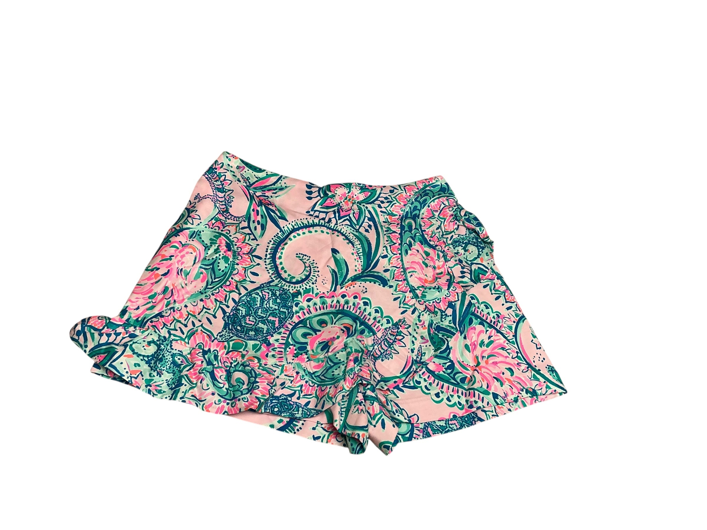 Lilly Pulitzer NWT Faye Skort Pink Tropics Tint Tangerine Dream Size 2