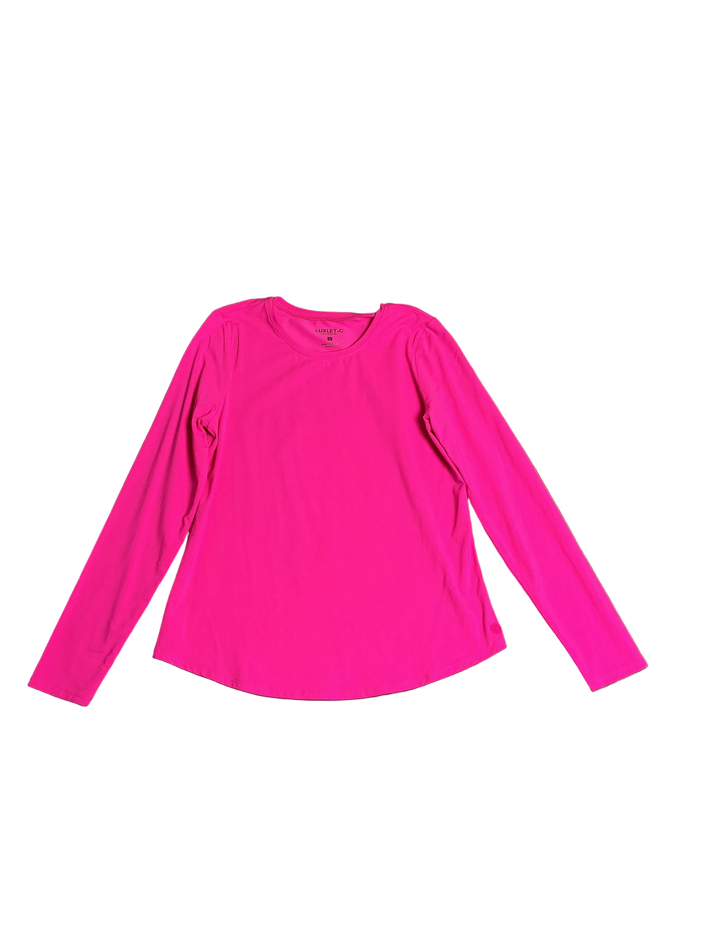 Lilly Pulitzer NWT Westley Long Sleeve Active Tee UPF 50+ Passion Fruit Pink - Size S