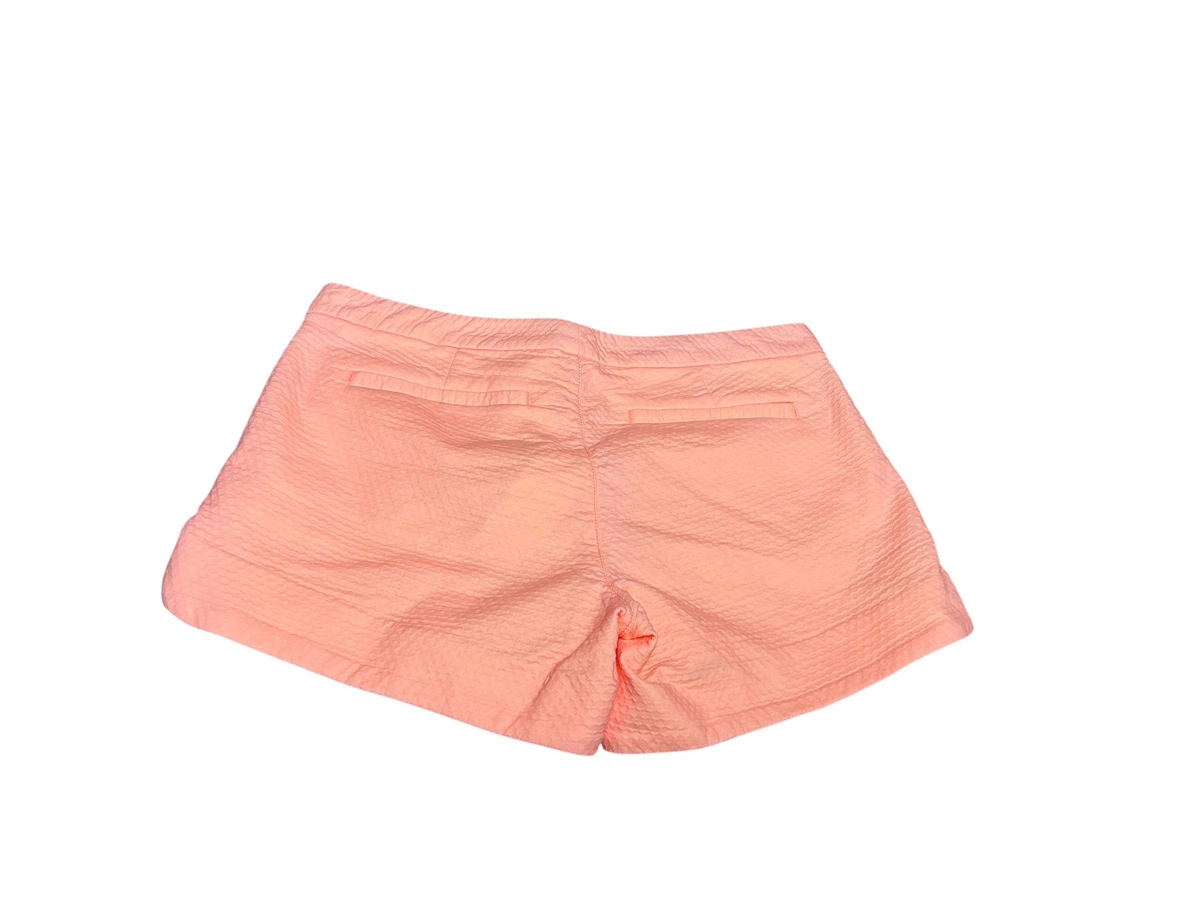 Lilly Pulitzer NWT Adie Ruffle Pocket Short Peach Flamin Size 00