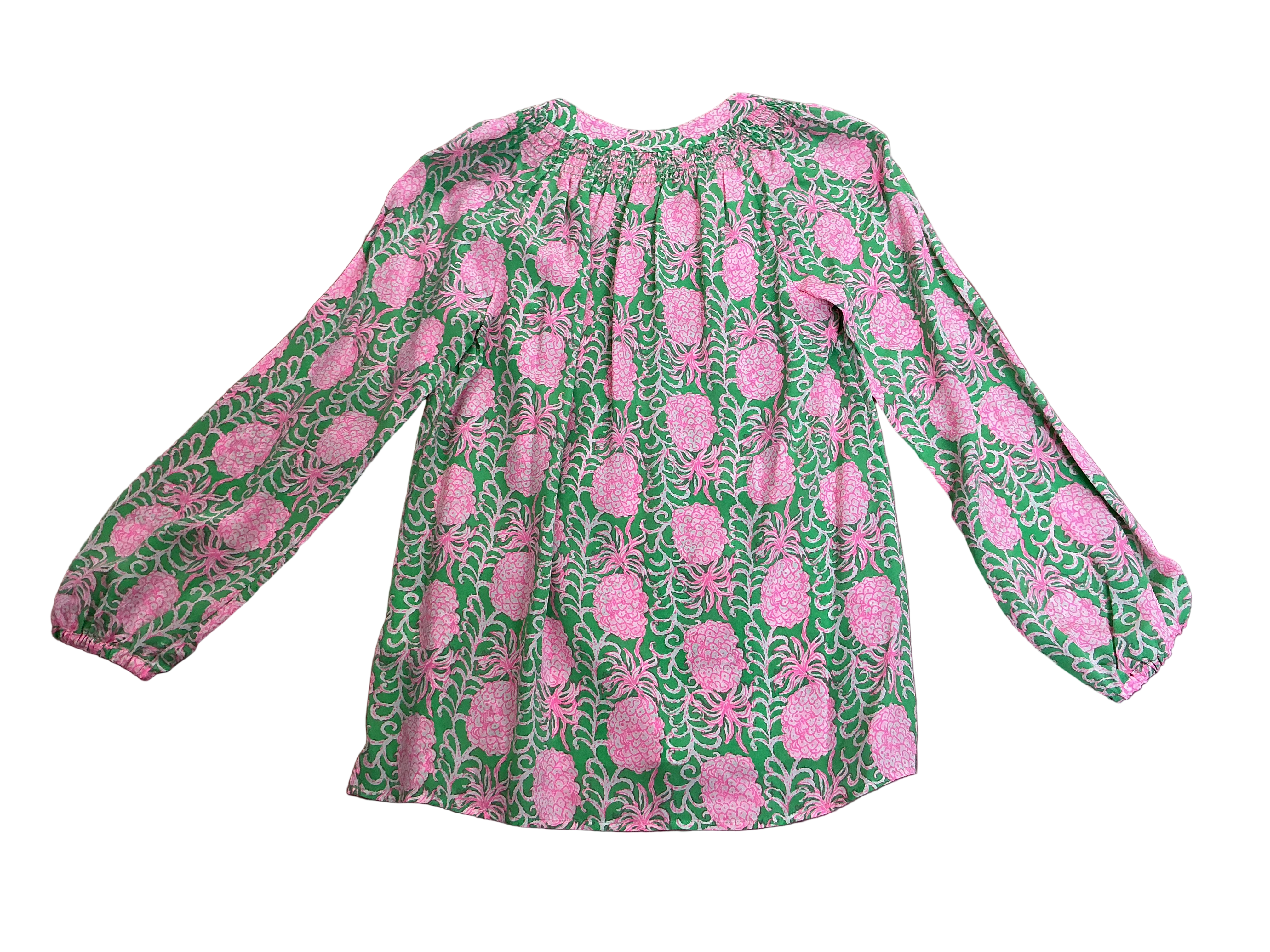 Lilly Pulitzer NWT Elsa Top Fauna Green Party Like A Pineapple - Size XS