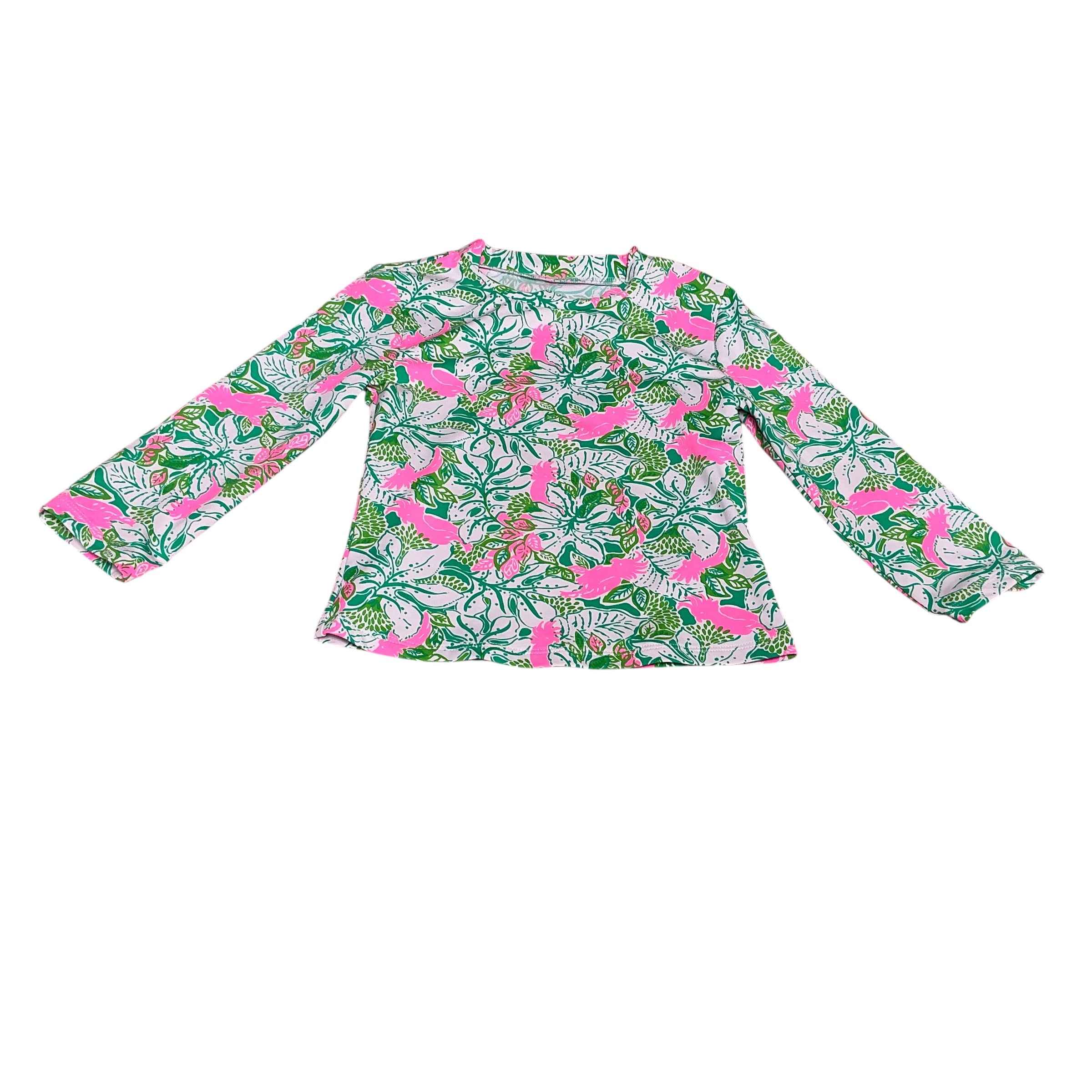 Lilly Pulitzer Girls Bobby Rashguard Top Just Wing It Size 6