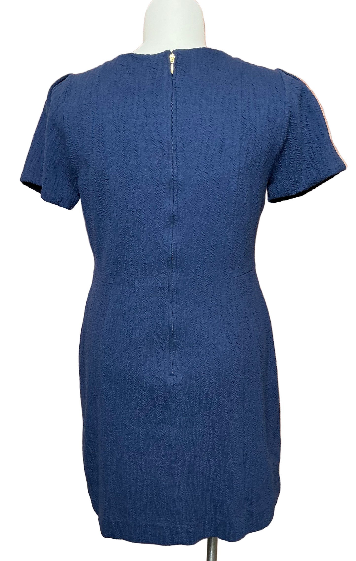 Lilly Pulitzer NWT - Brinley Stretch Shift - Low Tide Navy Wavy Knit Jacquard - Size XL