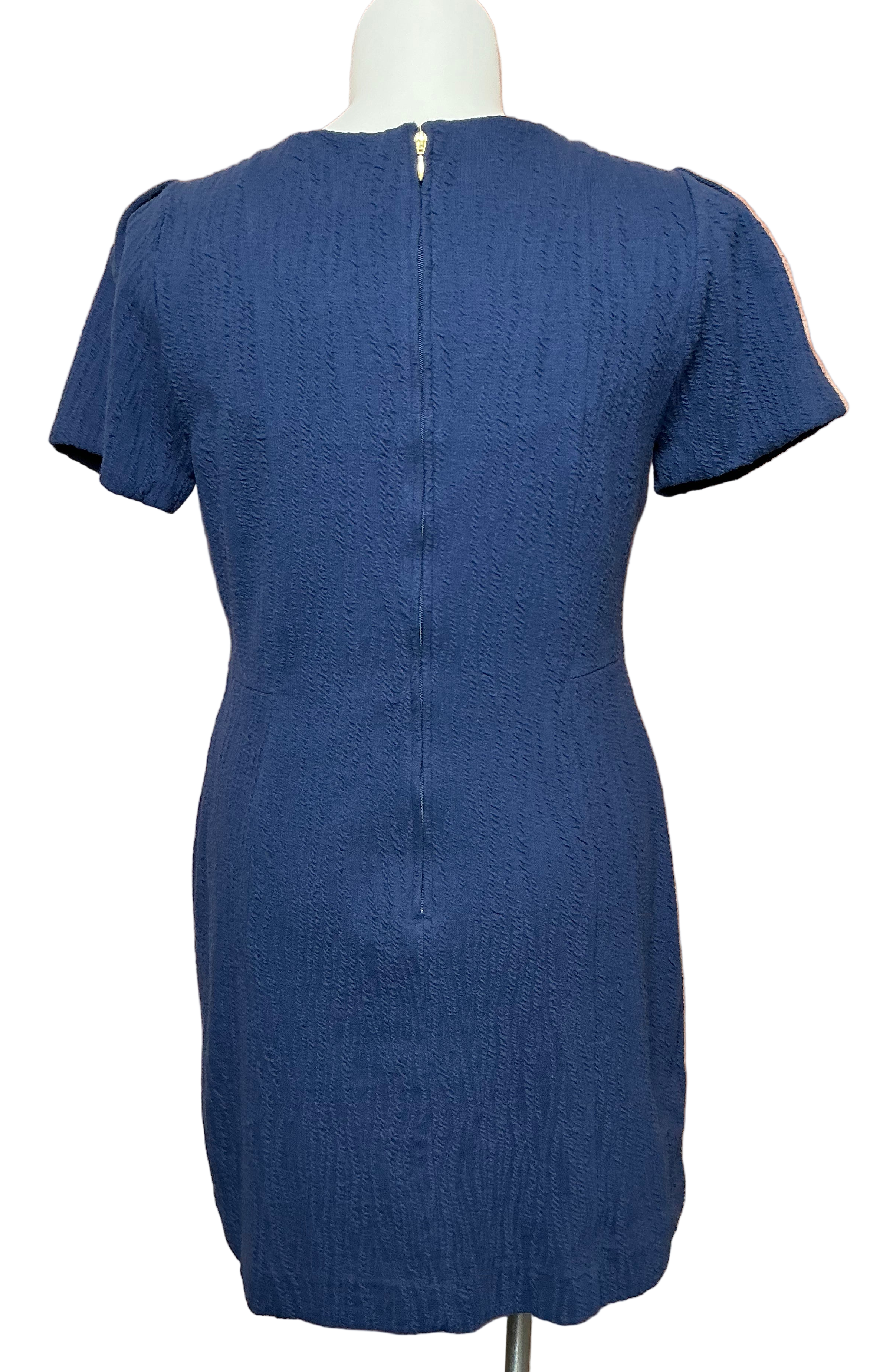 Lilly Pulitzer NWT - Brinley Stretch Shift - Low Tide Navy Wavy Knit Jacquard - Size XL