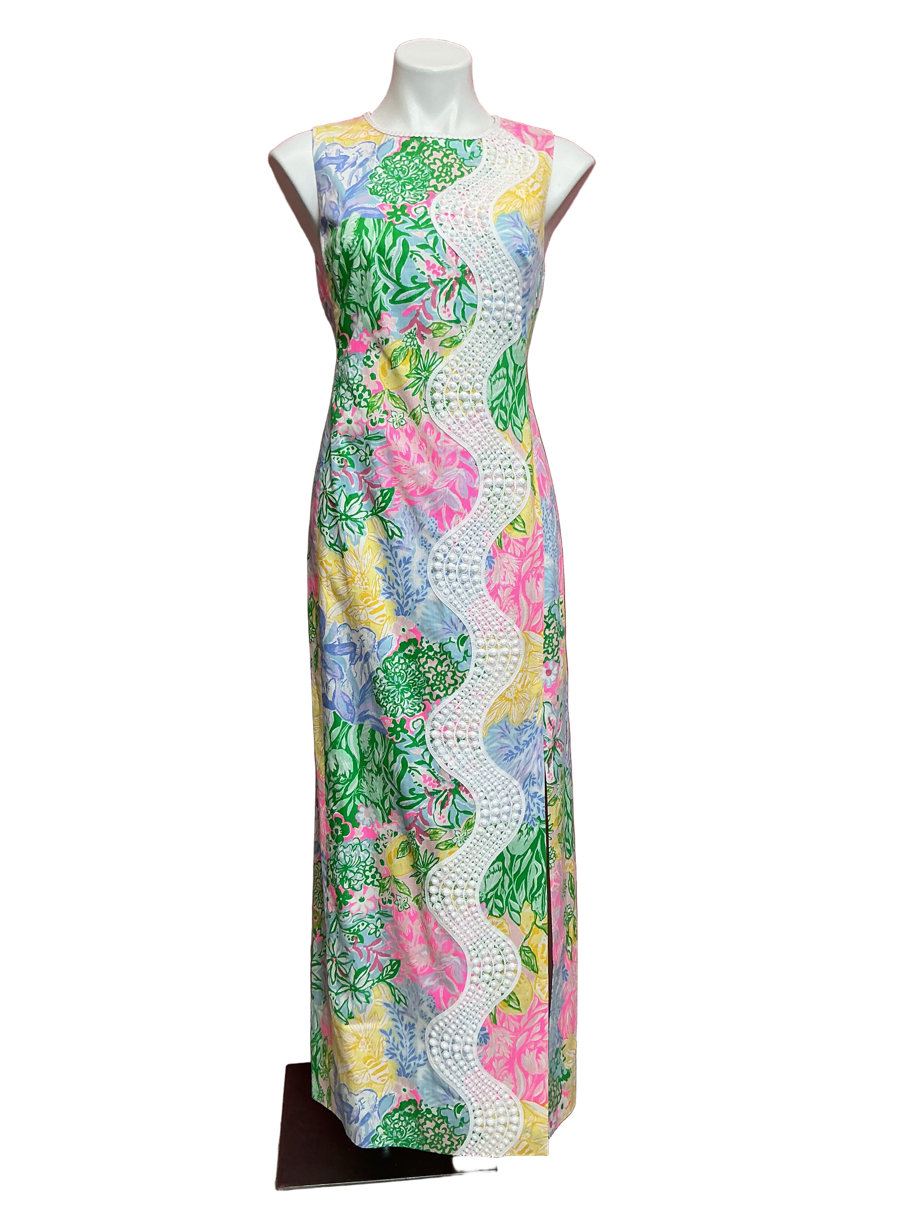 Lilly Pulitzer NWT Sarabeth Stretch Maxi Multi Multi Bright Delight Patch - Size 2