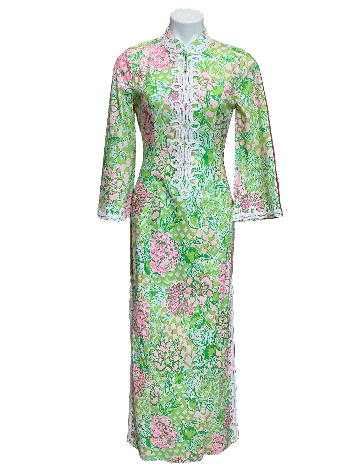 Lilly Pulitzer NWT Shealyn 3/4 Sleeve Str Fauna Green Lime Feeling Good - Size  2