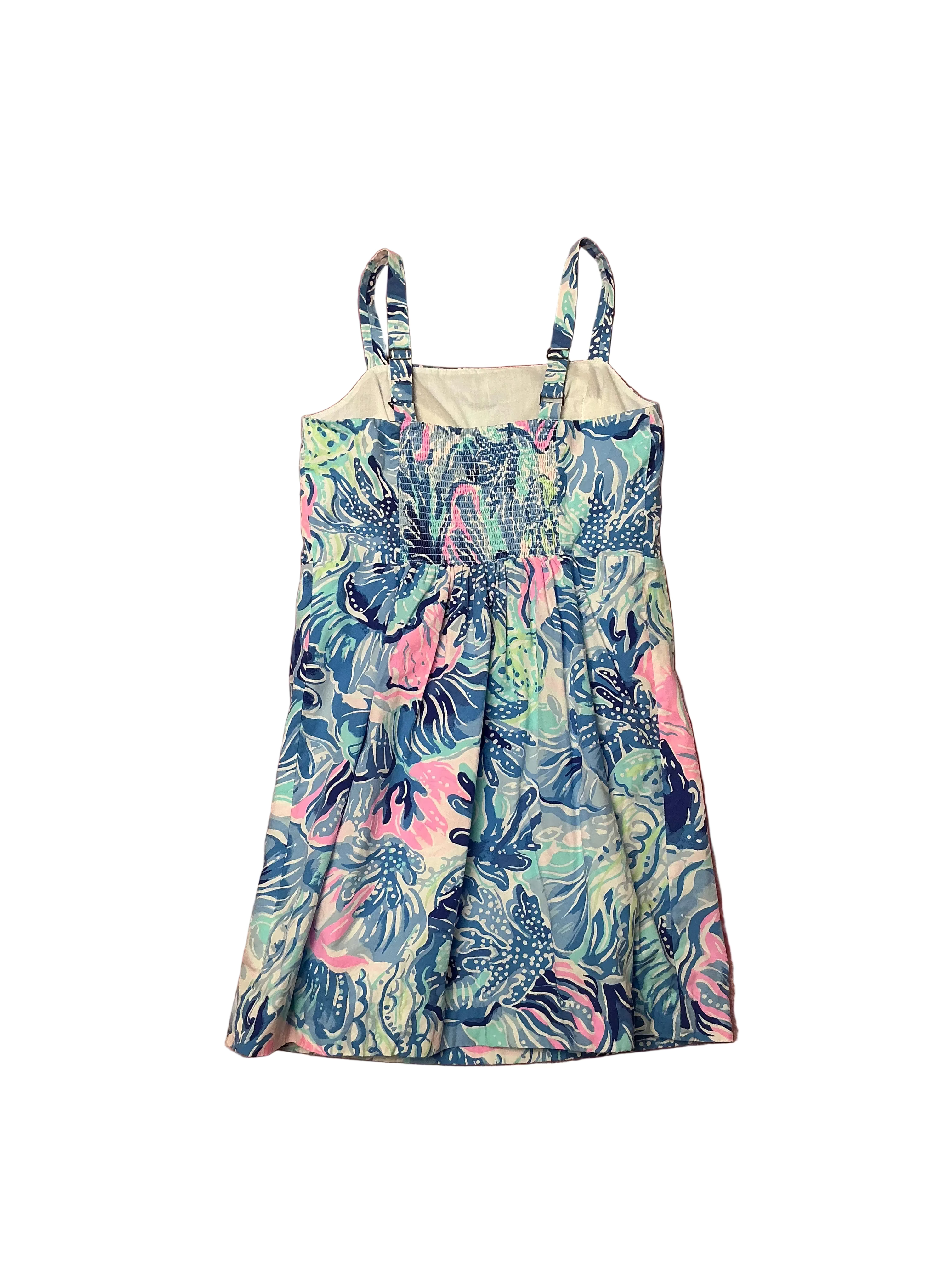 Lilly Pulitzer Kids Vivica Dress - Salt Water Blue Shade Seekers - Size 12