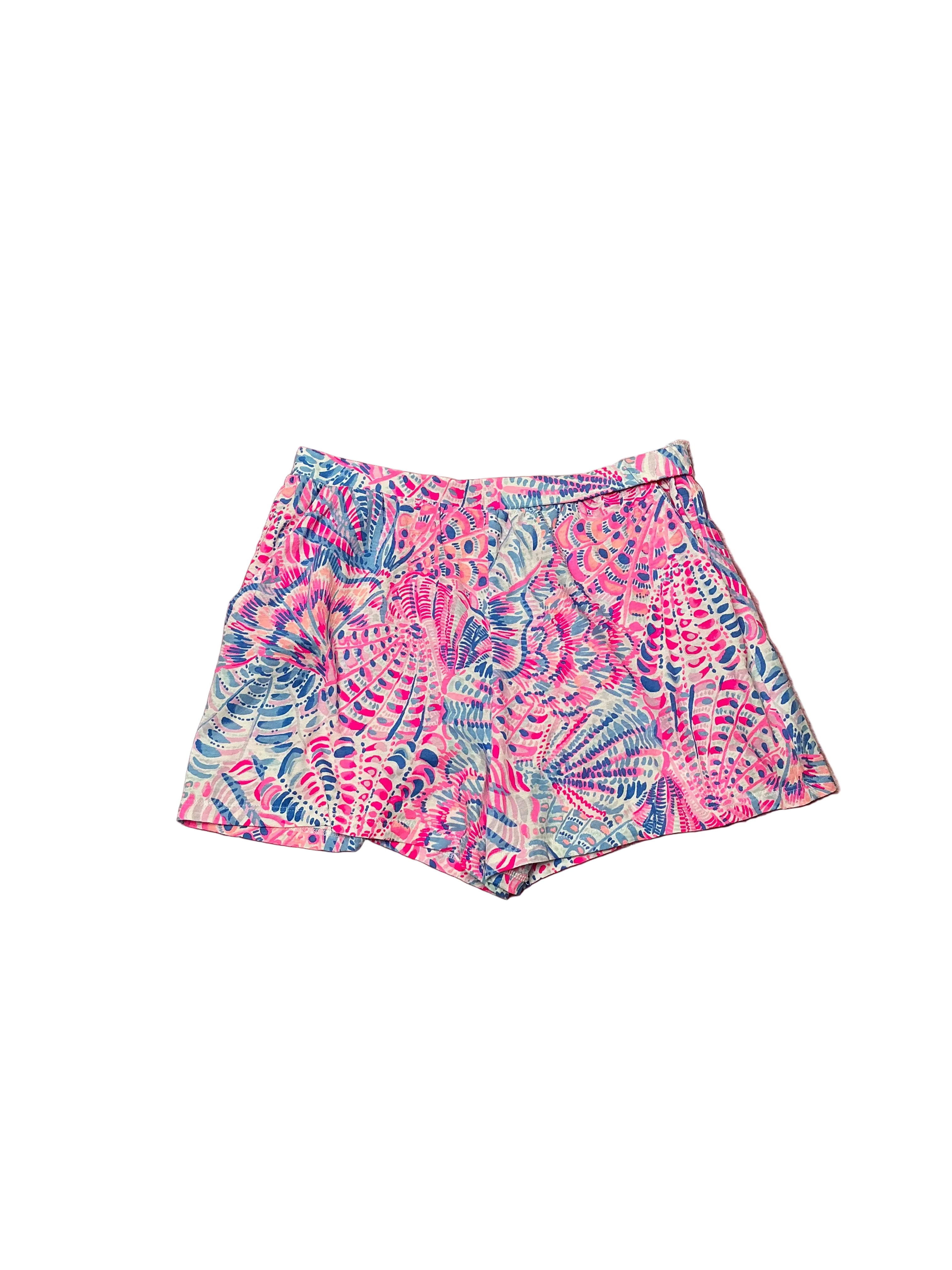 Lilly Pulitzer Girls Shorts - Raz Berry Sea You Soon - Size XL 12-14