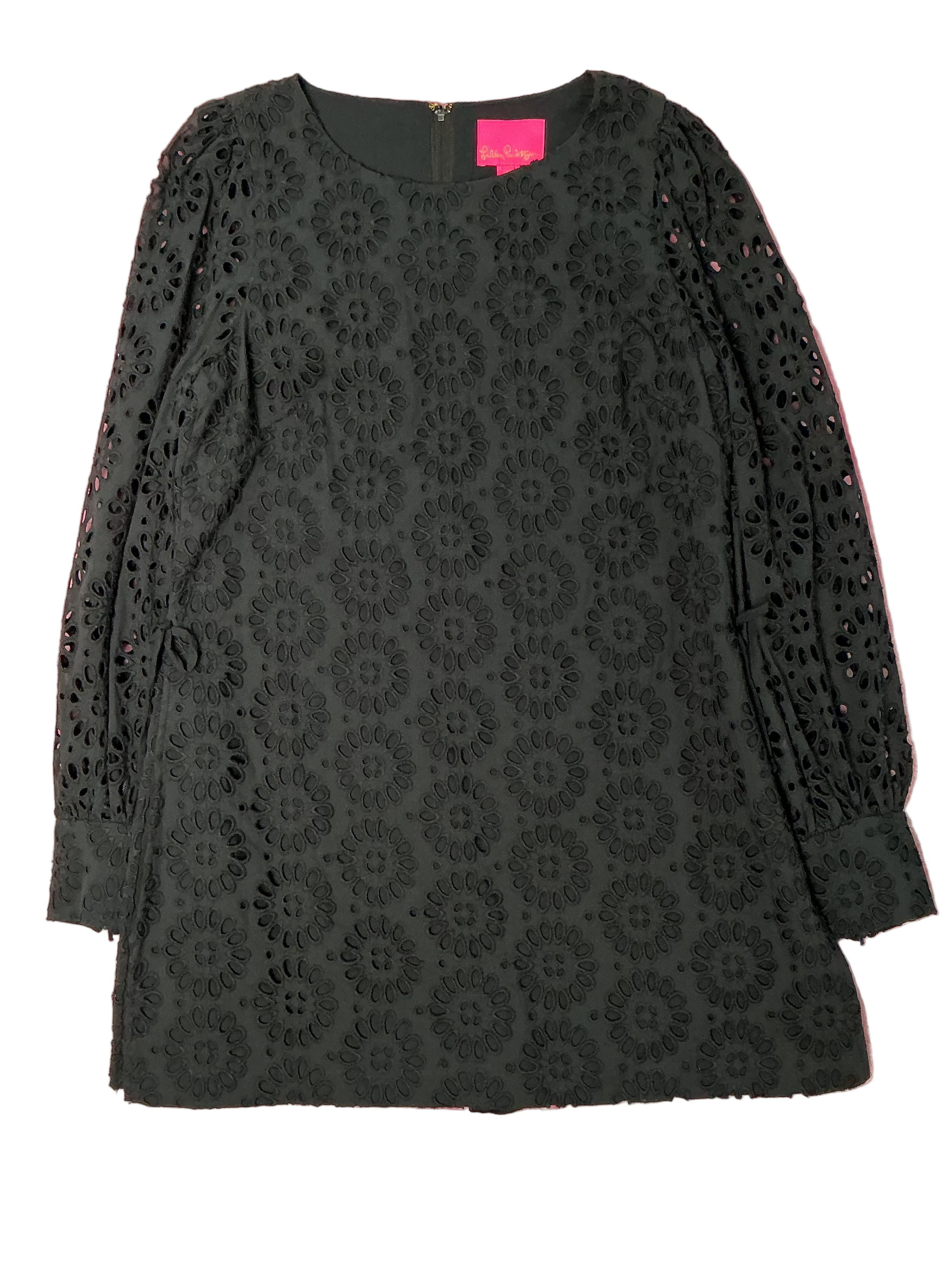 Lilly Pulitzer NWT - Aisha Eyelet Romper - Onyx Oversized Pinwheel Eye - Size 12