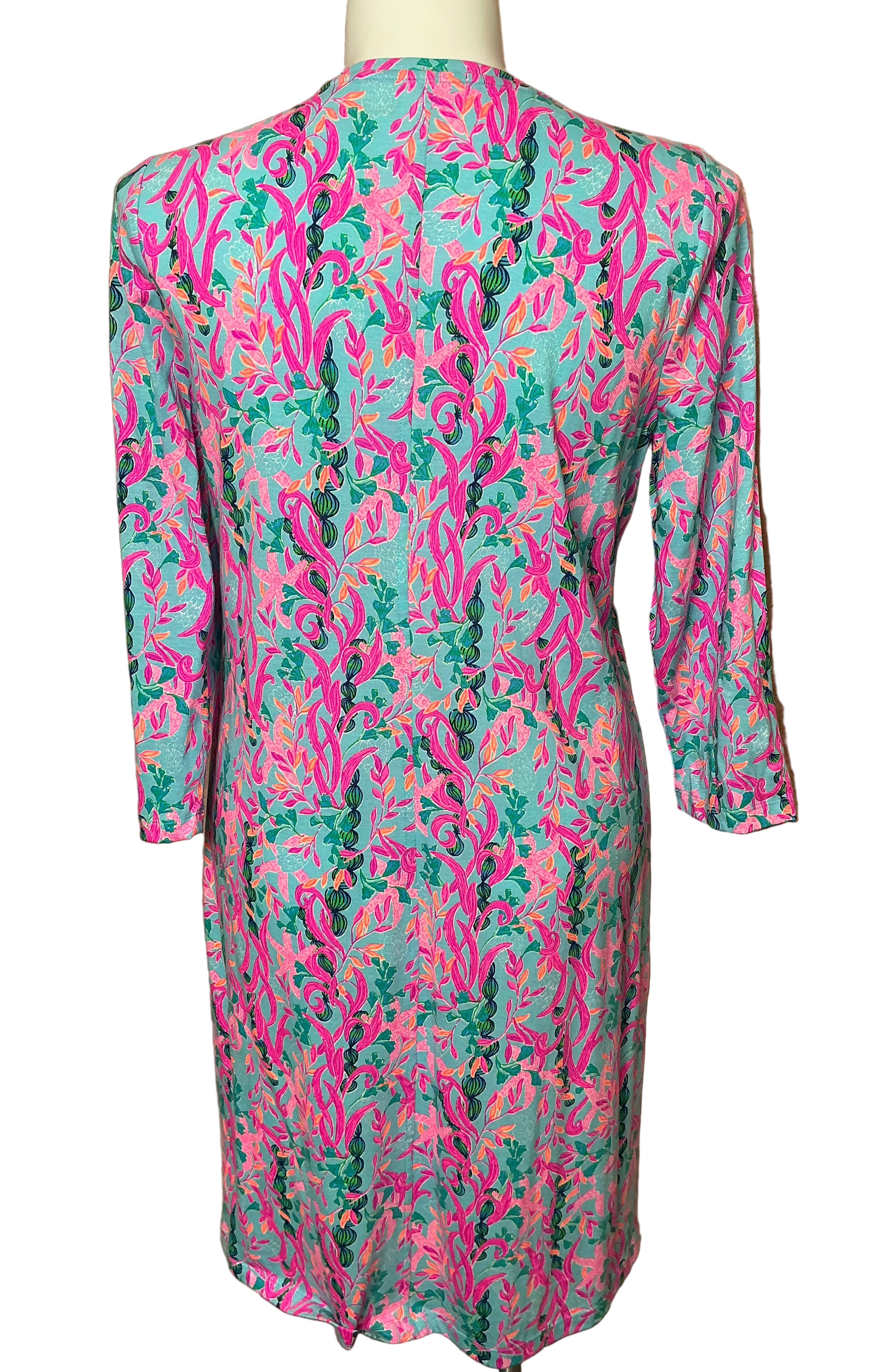 Lilly Pulitzer NWT - Tessa 3/4 Sleeve V-Neck - Multi Seaweed Samba - Size XL