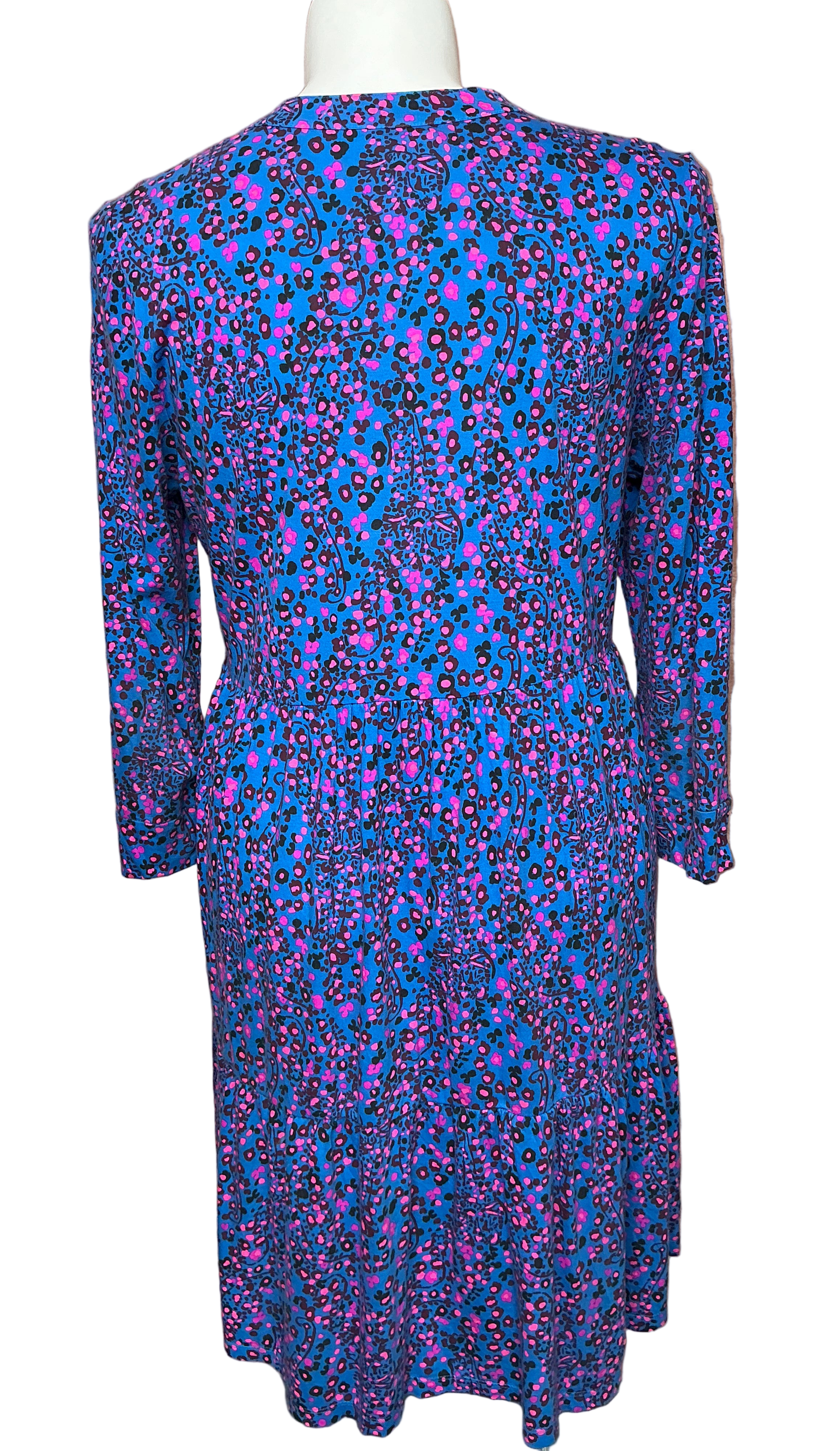 Lilly Pulitzer Alaina dress in the Blue Flare Growl & Prowl print.  - As Is - Size XL
