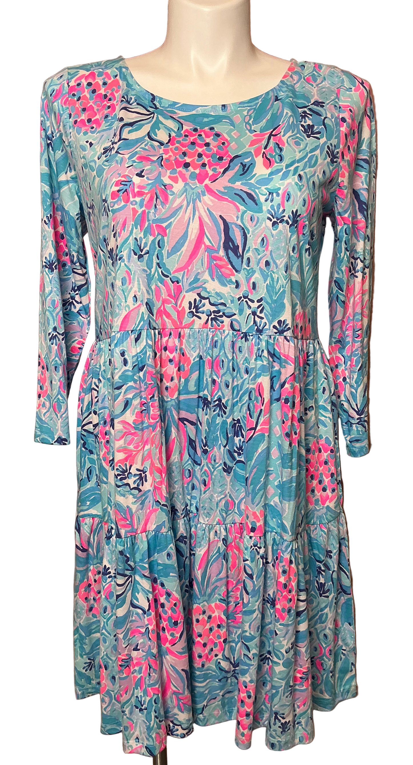 Lilly Pulitzer NWT - Geanna Dress - Zanzibar Blu Party Princess - Size XL
