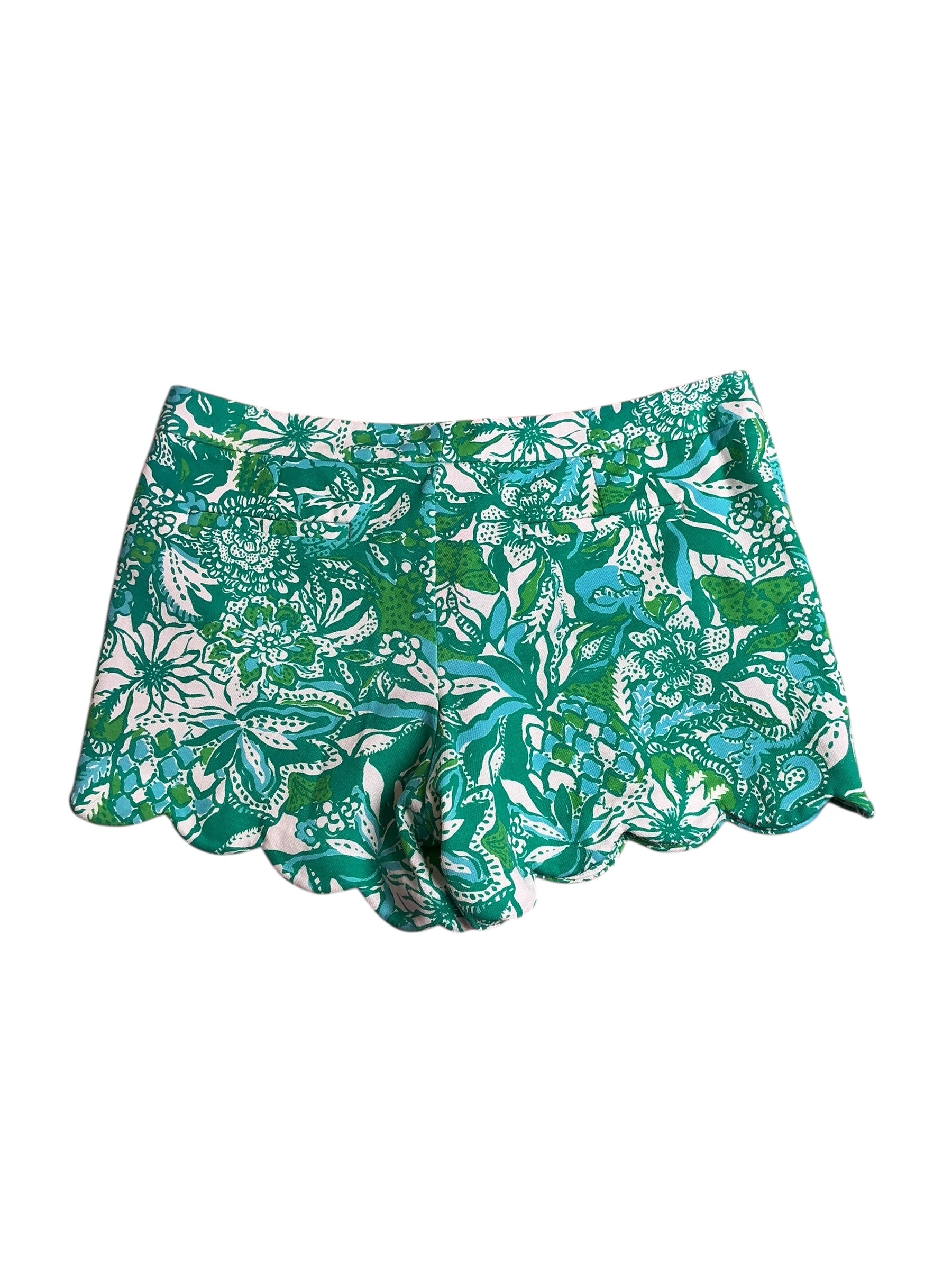 Lilly Pulitzer NWT Buttercup Knit Short Botanical Green Safari Sangria - Size 14