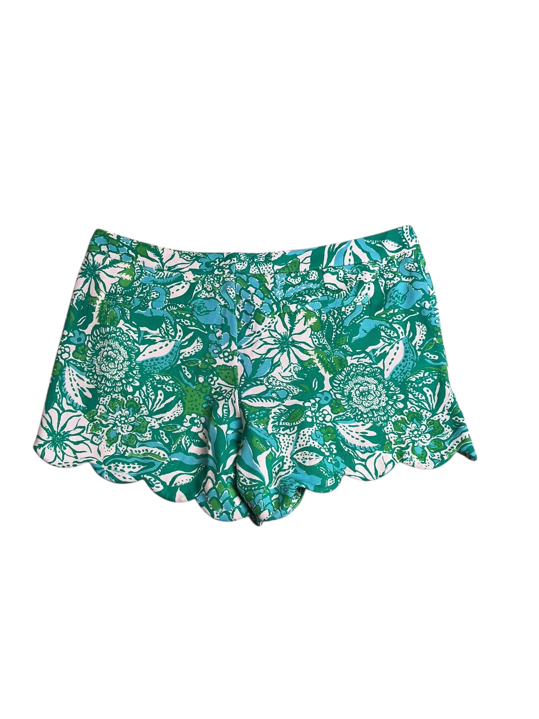 Lilly Pulitzer NWT Buttercup Knit Short Botanical Green Safari Sangria - Size 14