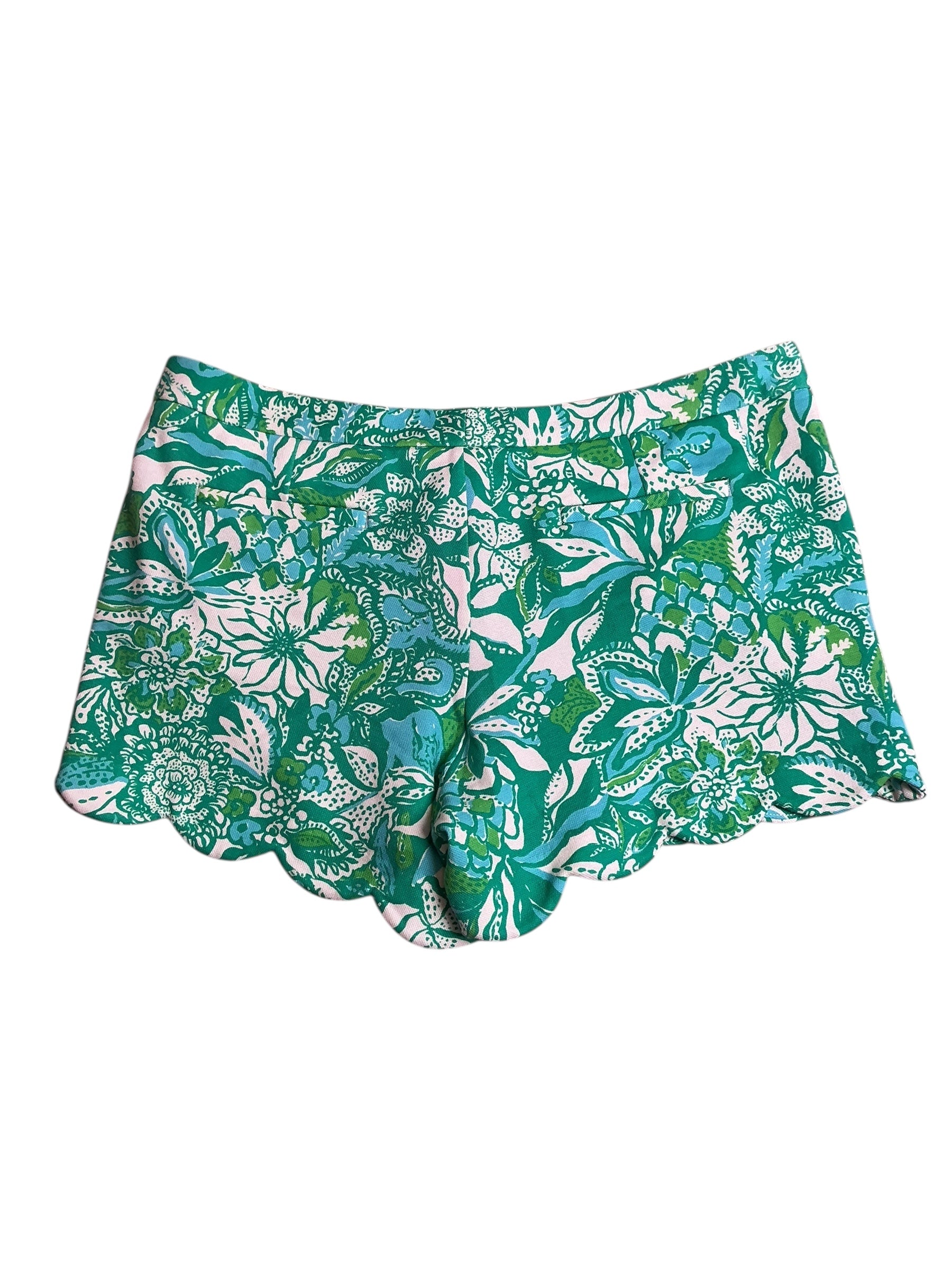 Lilly Pulitzer NWT Buttercup Knit Short Botanical Green Safari Sangria - Size 16