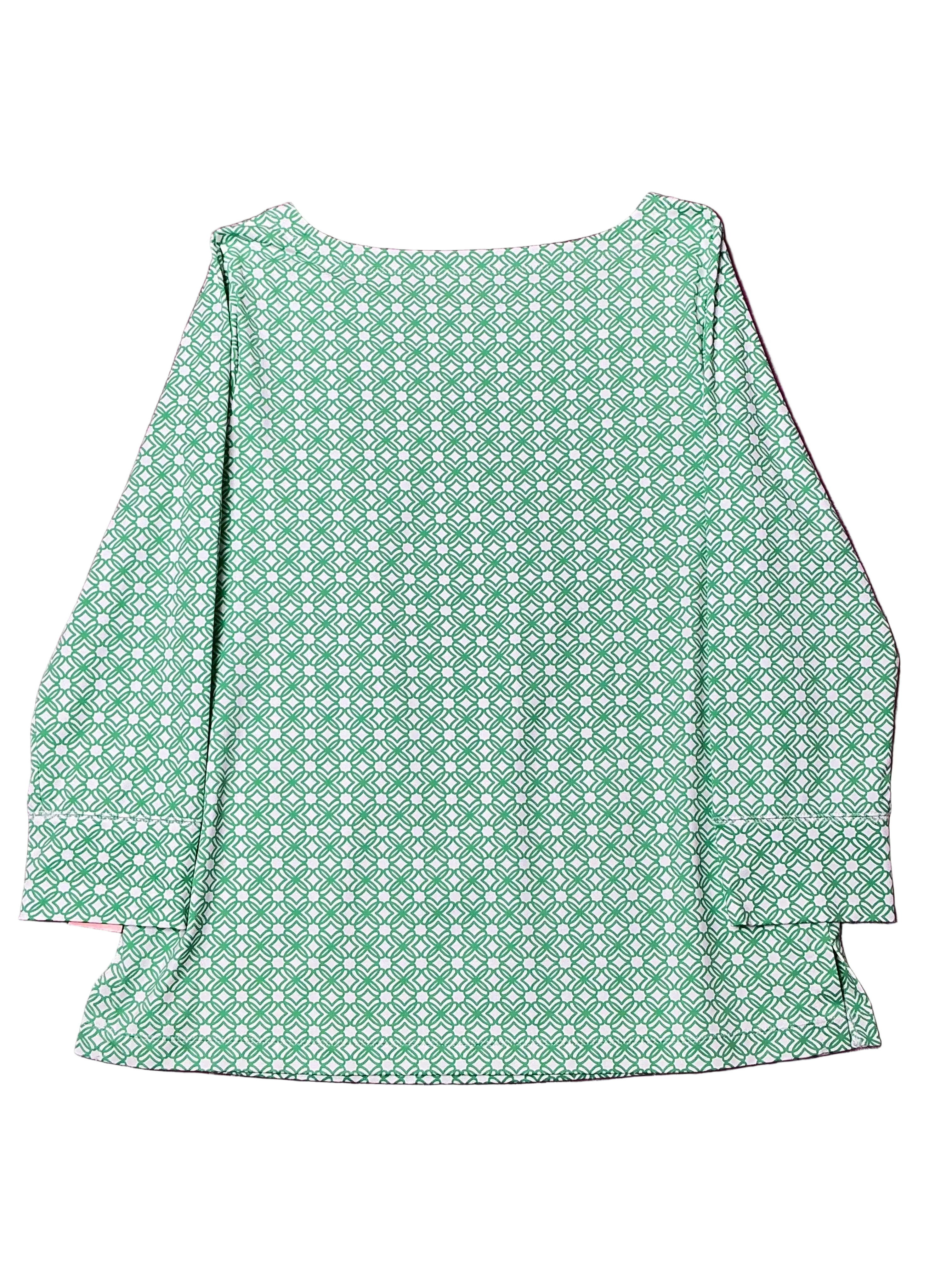 Lilly Pulitzer NWT - Callison UPF 50+ Top - Fauna Green X Resort White Butterfly Pattern - Size L