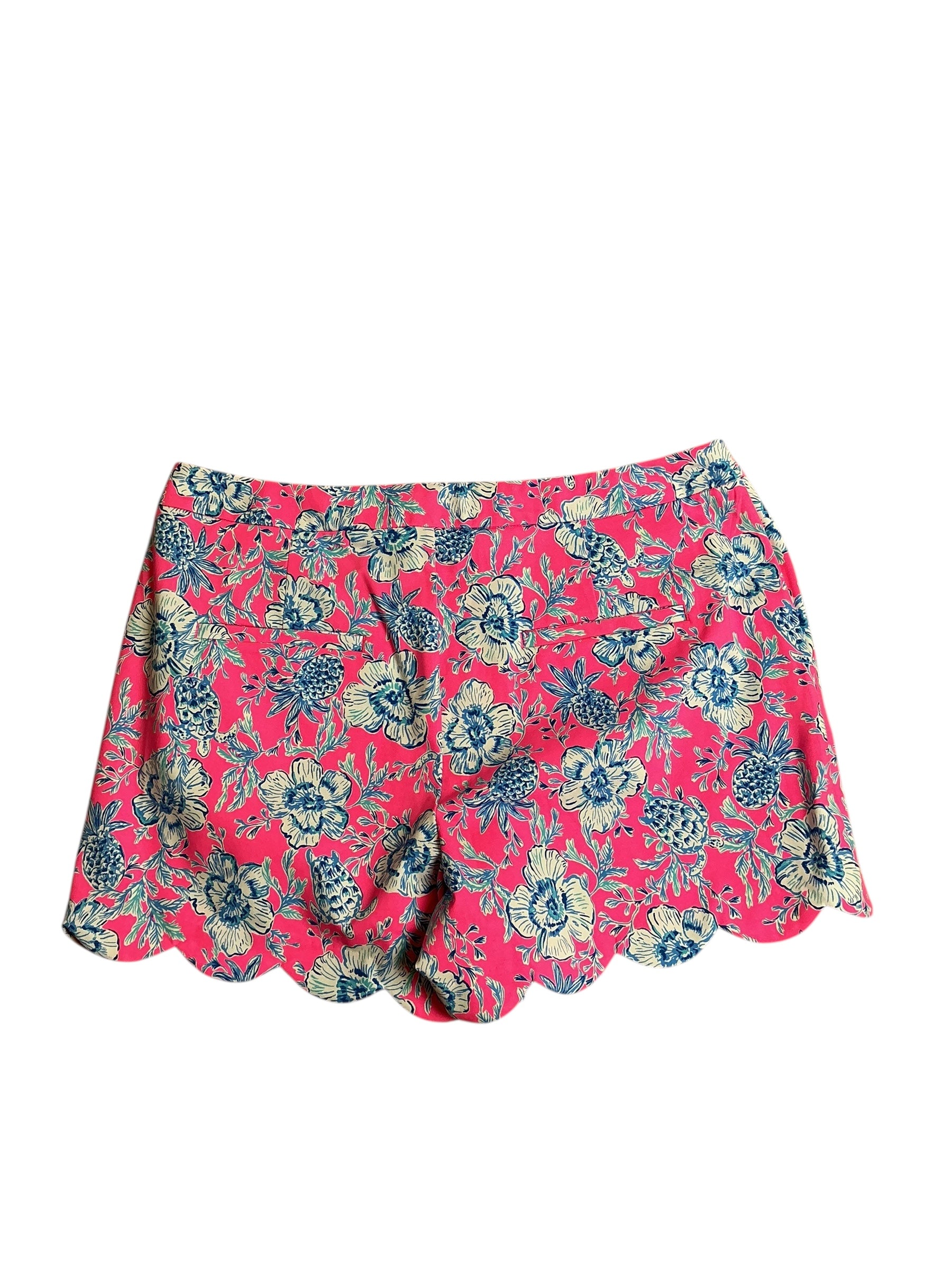 Lilly Pulitzer NWT Buttercup Mid Rise Short Roxie Pink Wave N Sea - Size 16