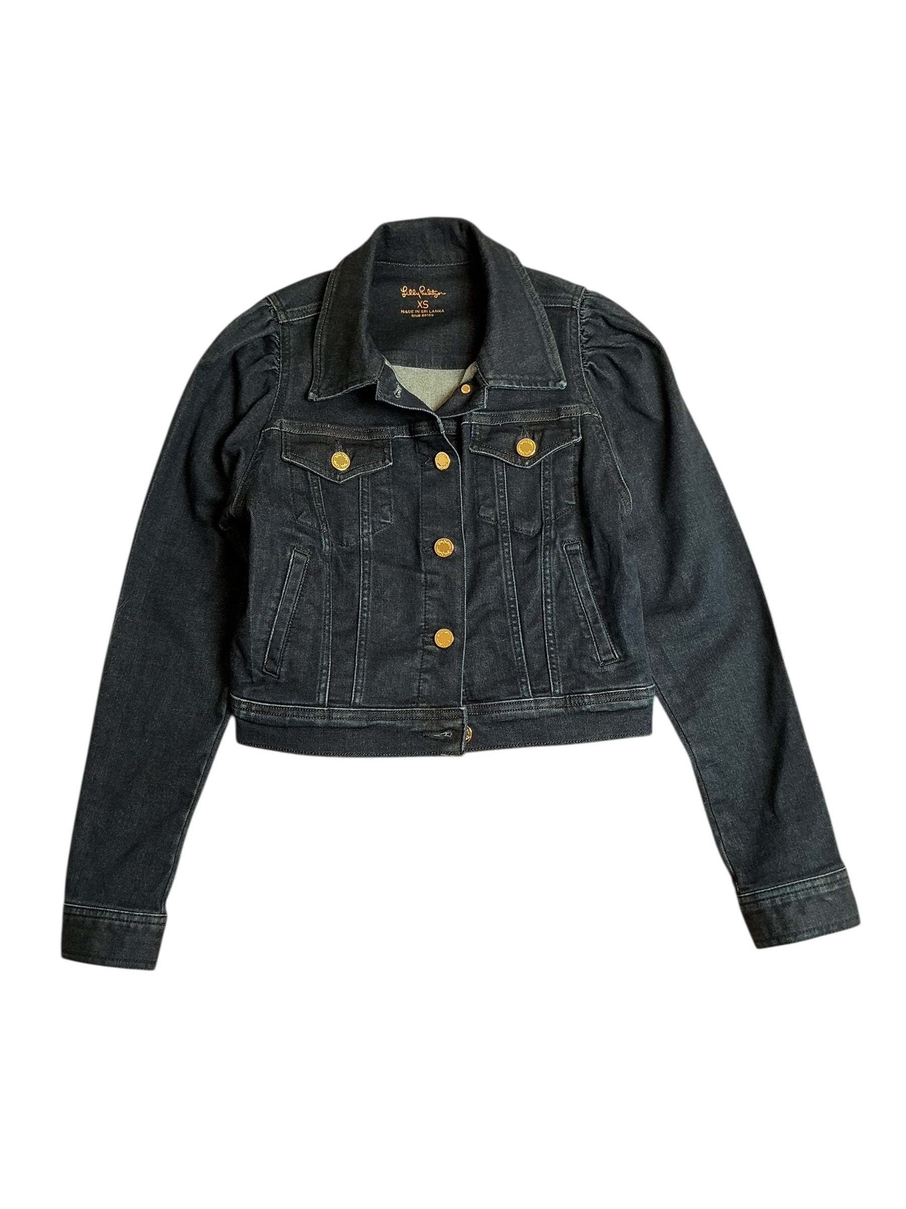 Lilly Pulitzer NWT Laylani Denim Jacket Cosmic Wash - Size XS