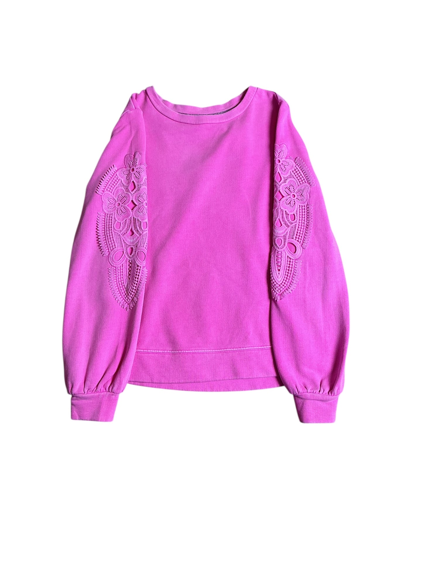 Lilly Pulitzer Embroidery Lace Long Sleeve - Rooney Pink - Size S