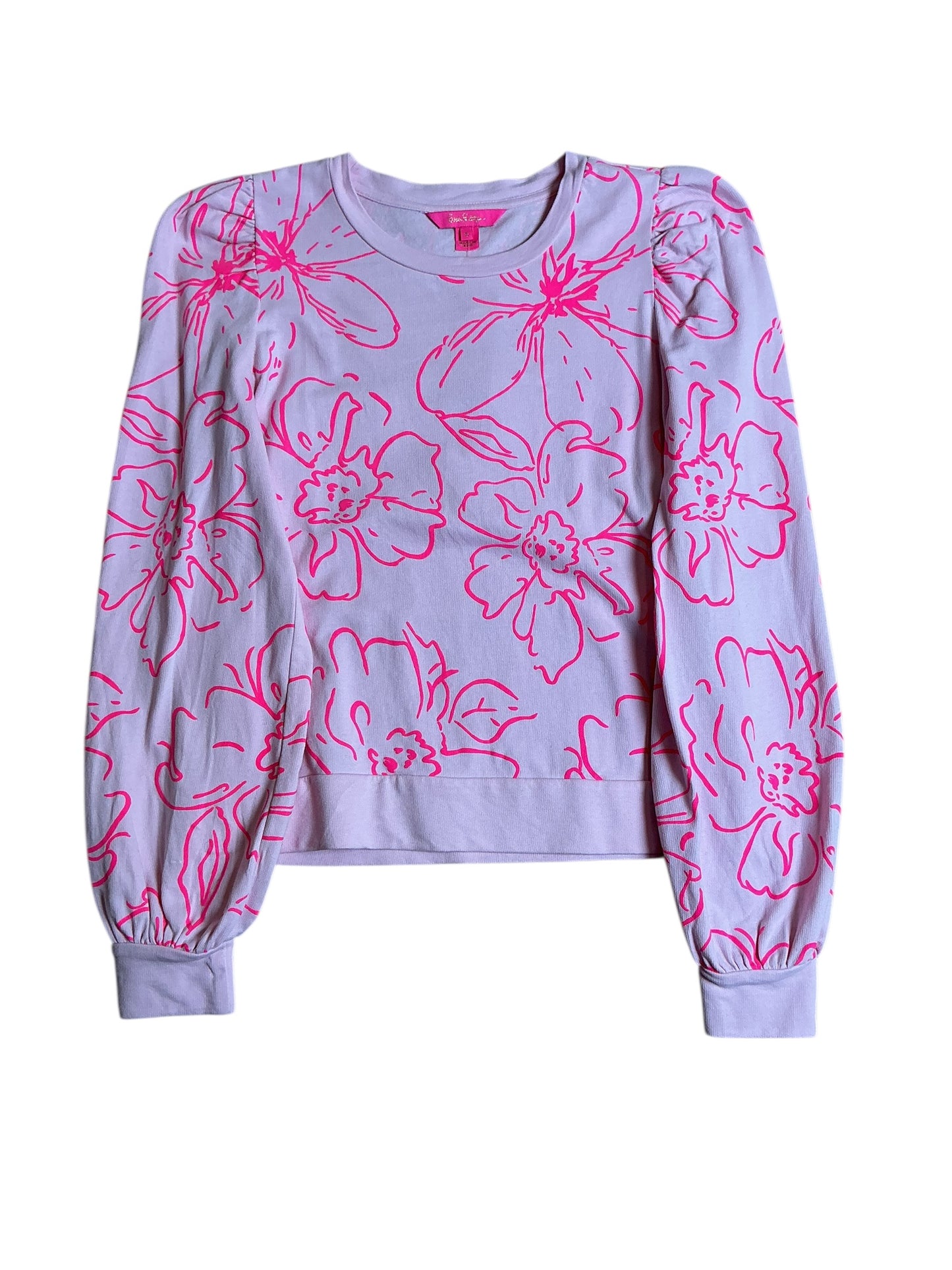 Lilly Pulitzer Jansen Sweatshirt - Lissome Rose - Size S