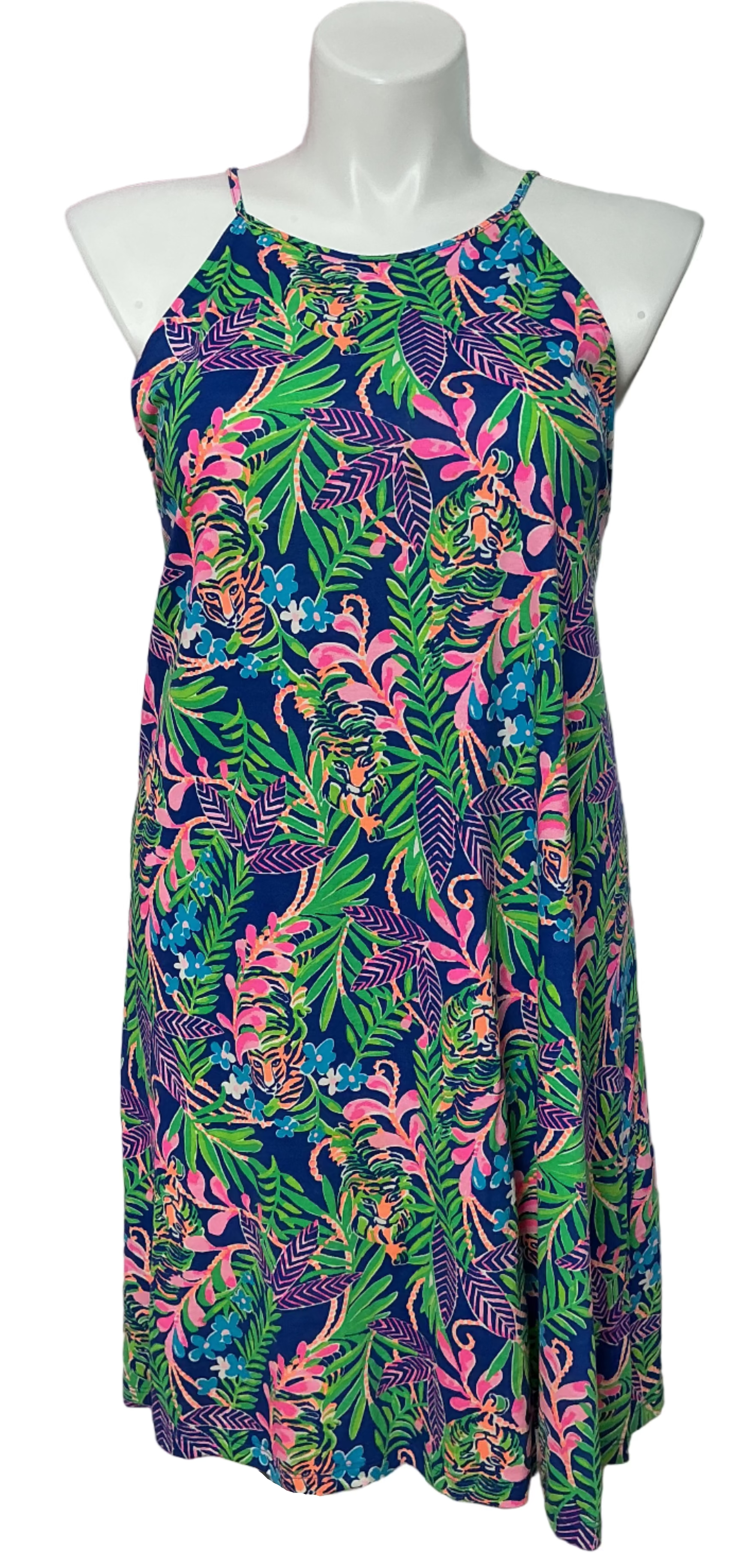 Lilly Pulitzer Margot Swing Dress - Borealis Blue How You Like Me Prowl - Size XXL