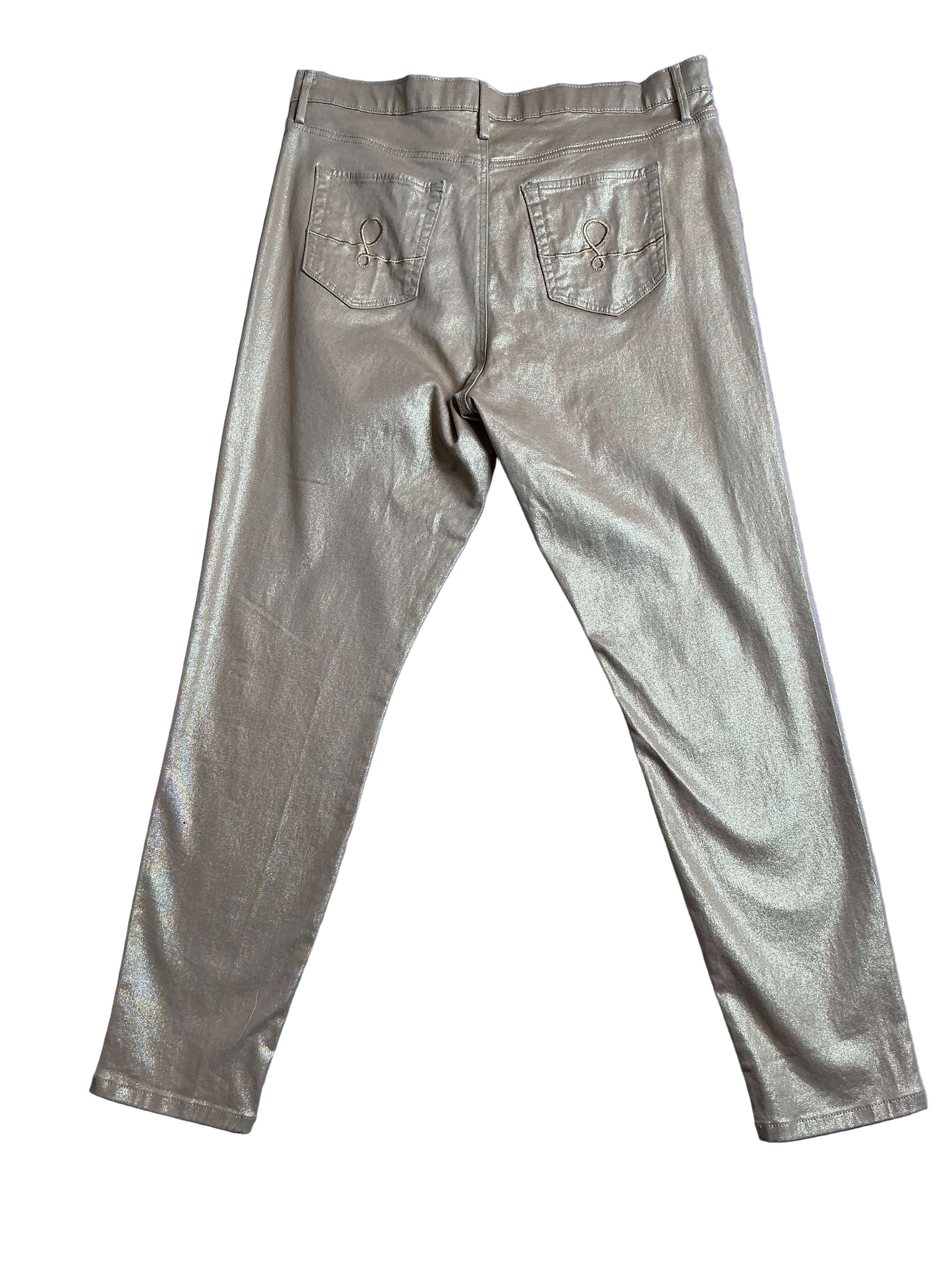 Lilly Pulitzer NWT Eagan High Rise Super Gold Metallic - Size 16