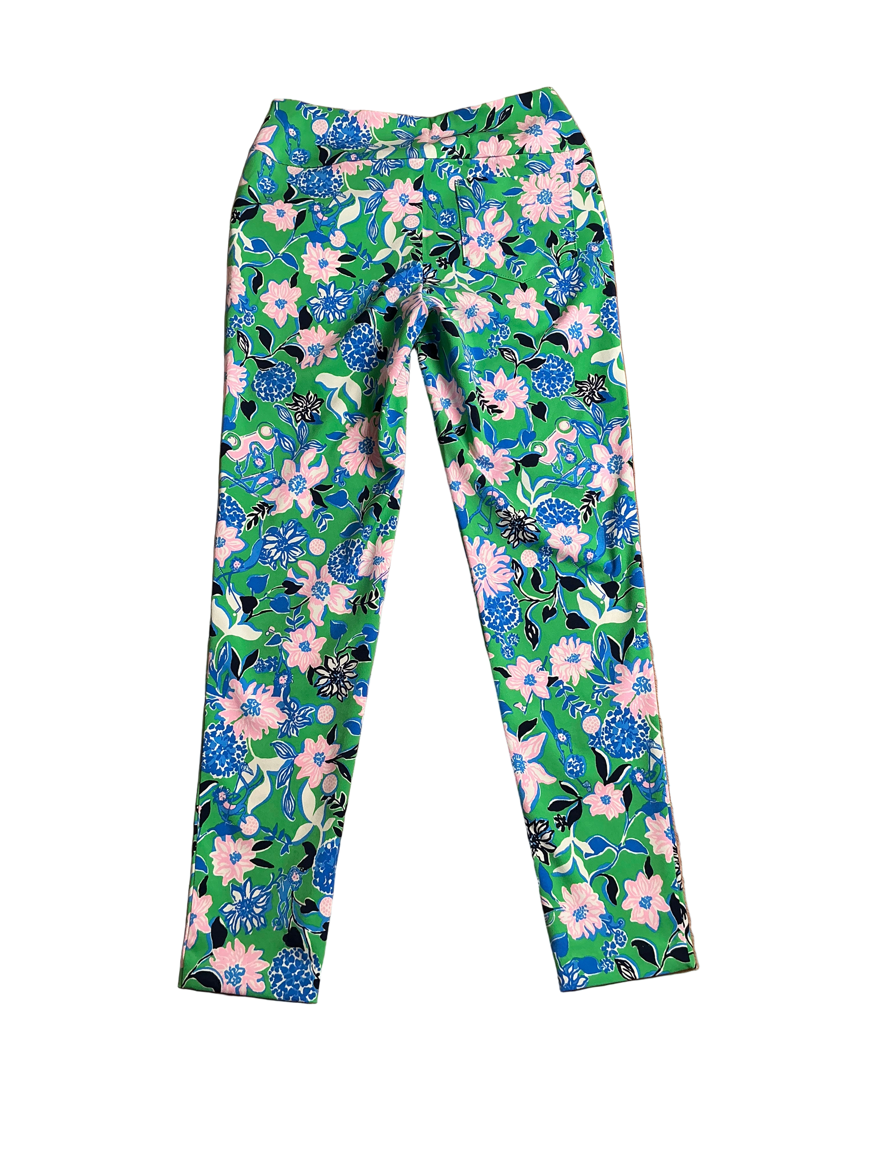 Lilly Pulitzer NWT Corso Pant UPF 50+ Spearmint Golf Till You Drop Wov - Size 2