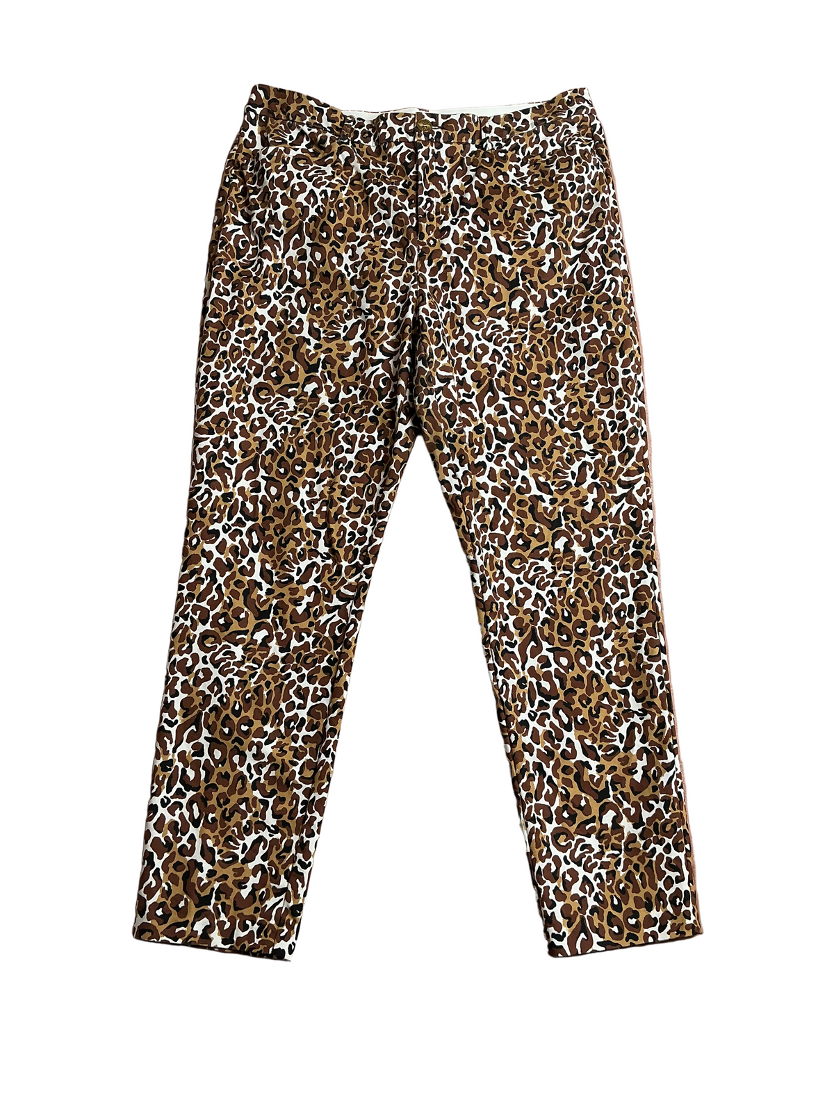 Lilly Pulitzer Kelly Stretch Ankle Pants My Favorite Spot Chocolate X Onyx - Size 16