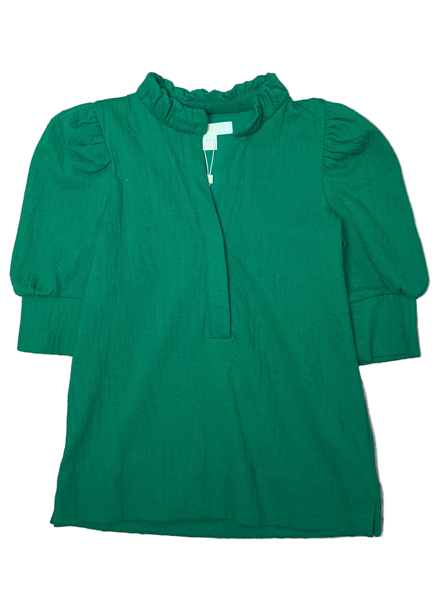 Lilly Pulitzer NWT - Elsey Knit Top - Fiddle Leaf Green Wavy Knit Jacquard - Size XXS
