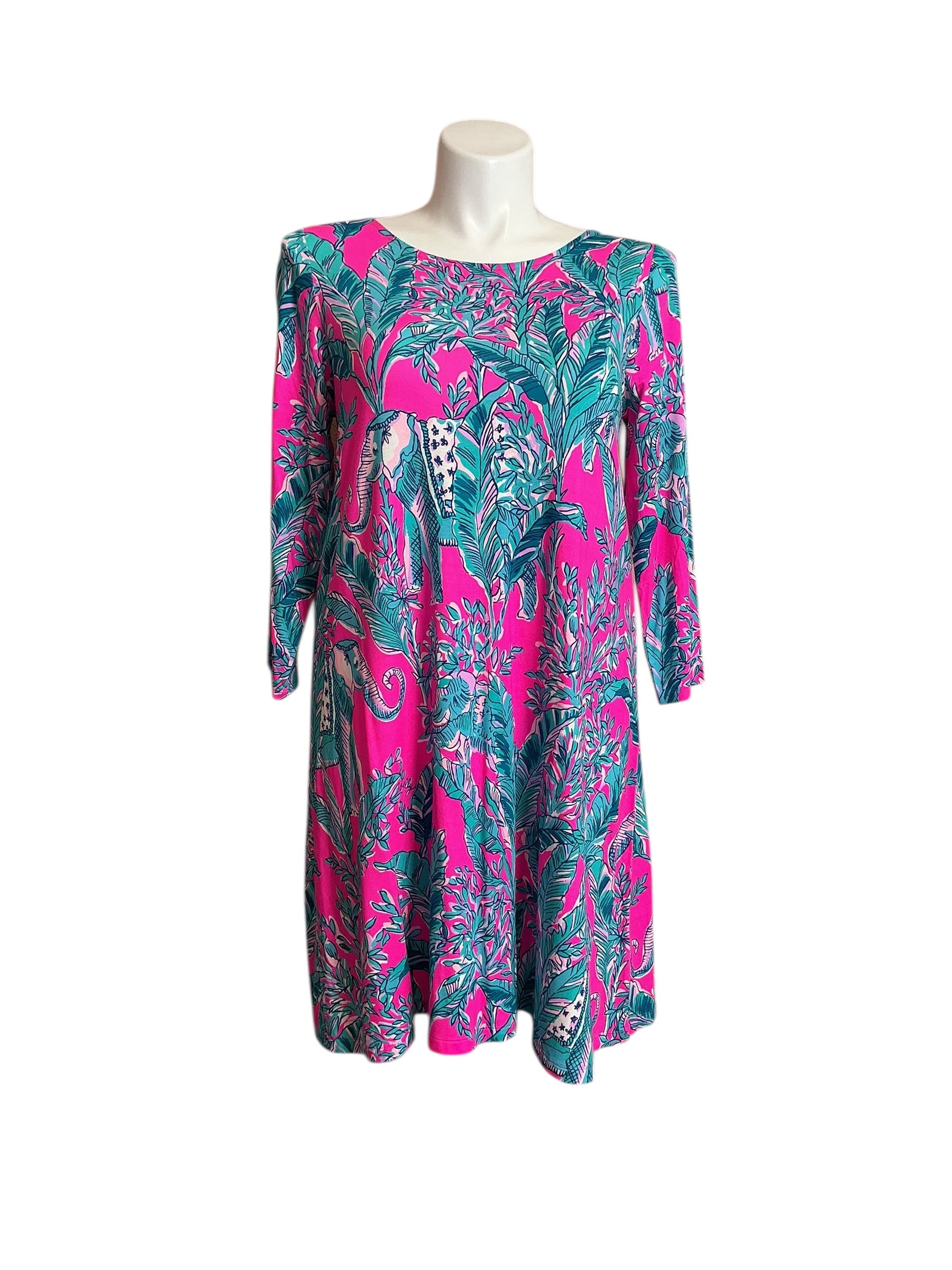Lilly Pulitzer NWT Ophelia Dress - Mandevilla Talk Story To Me Engineered Knit Dress - Size XL