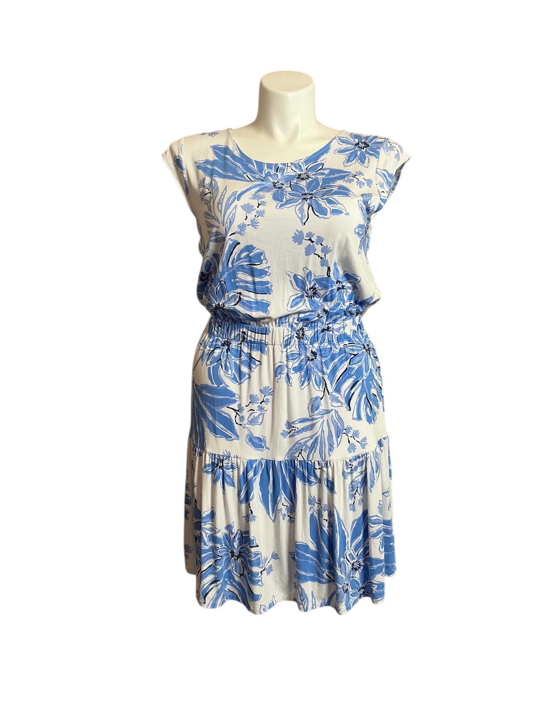 Lilly Pulitzer Danielle Dress - Resort White Jet Set Jungle - Size L
