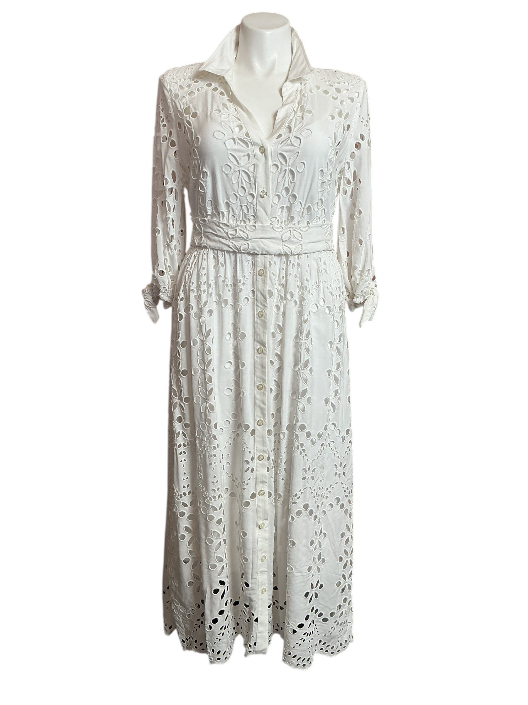 Lilly Pulitzer NWT Amrita Midi Dress - Resort White Soiree Eyelet - Size 16