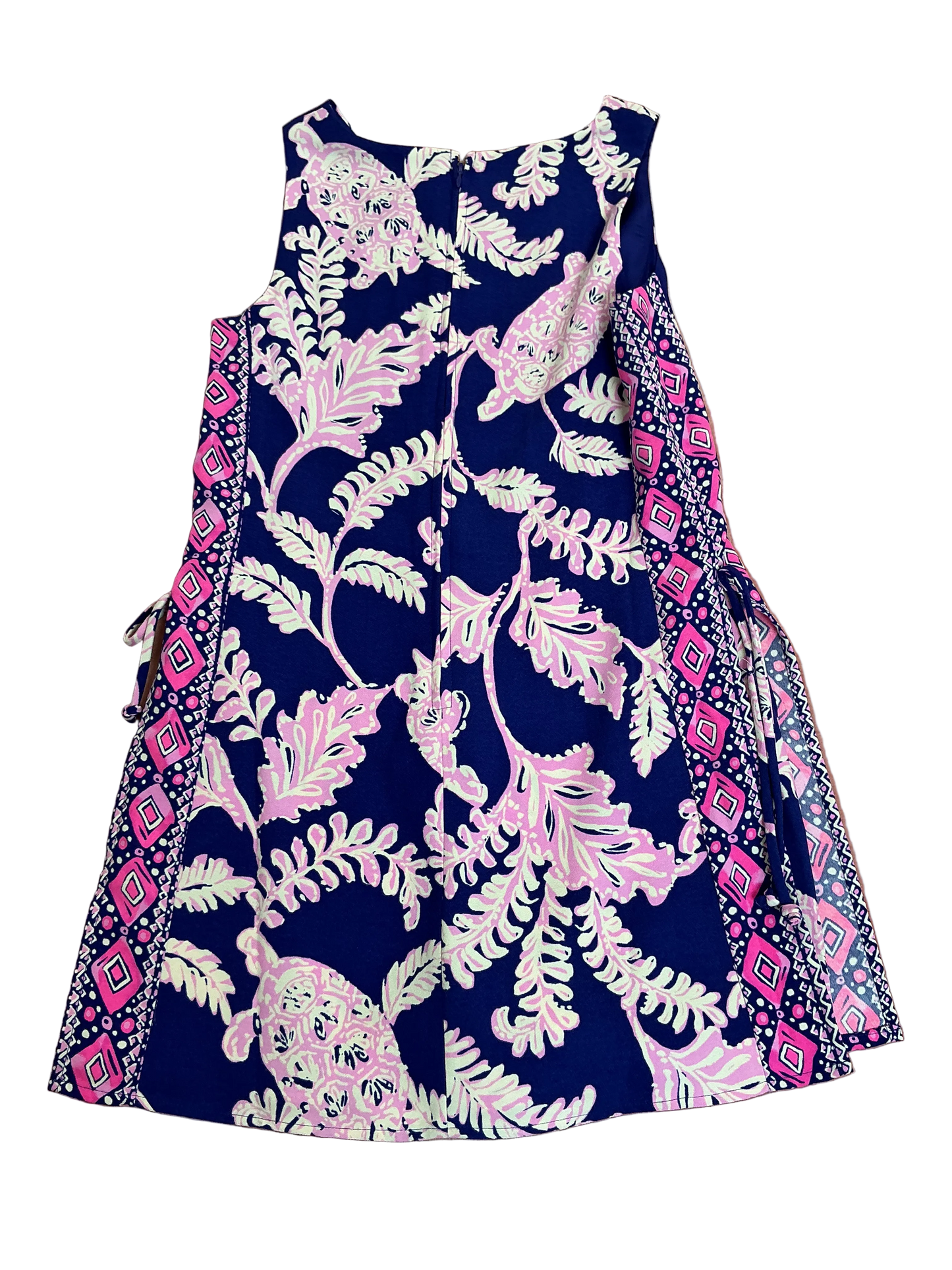 Lilly Pulitzer Donna Romper - Blue What The Shell Turtle - Size 0