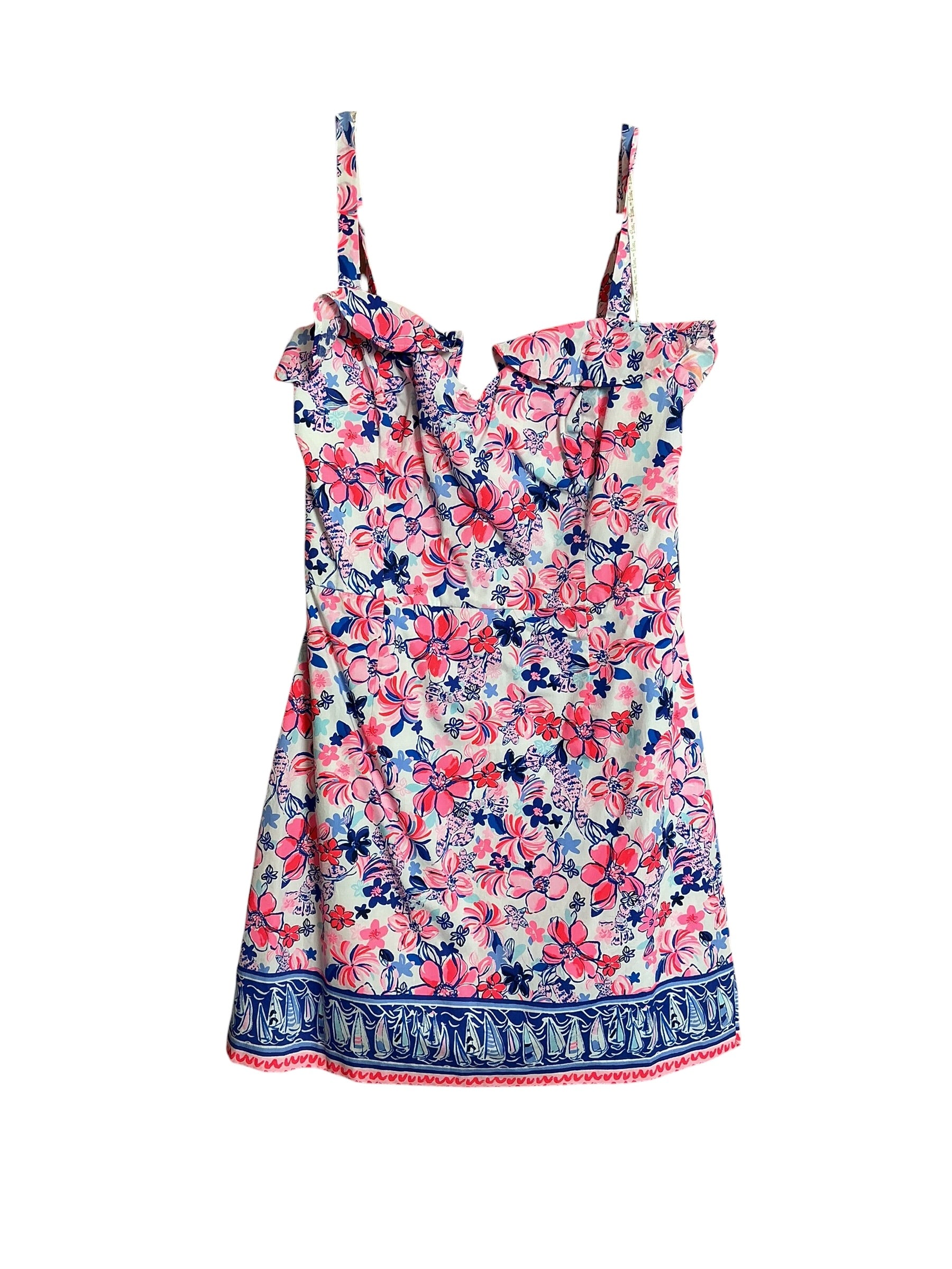 Lilly Pulitzer NWT Neola Romper - Resort White Party Like A Lobstar Engineered Romper - Size 6