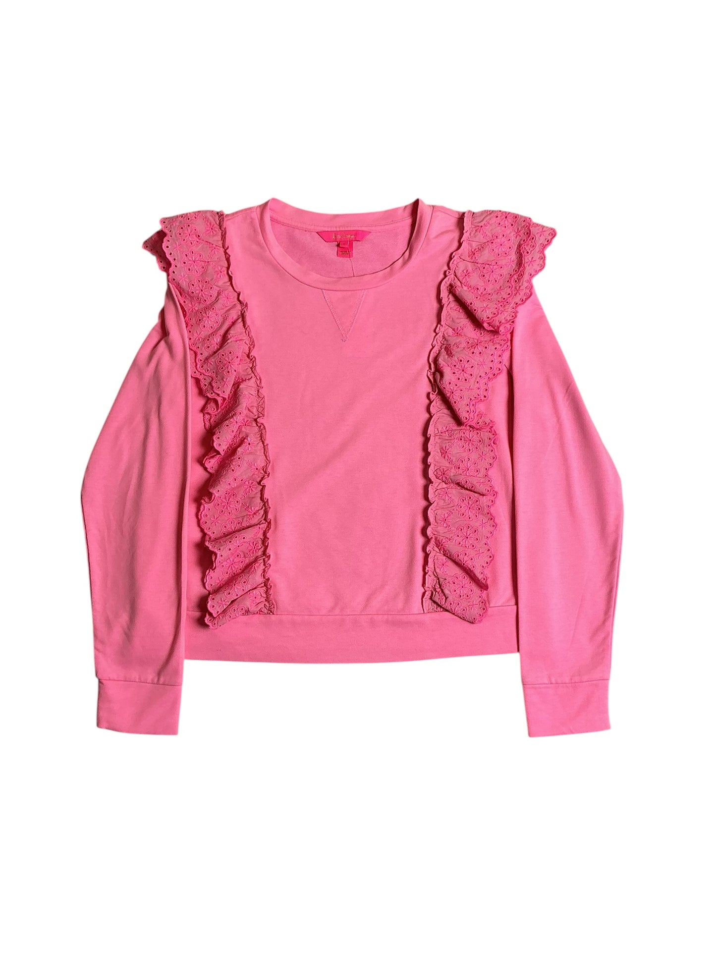 Lilly Pulitzer Deva Sweatshirt - Pink Shandy - Size S