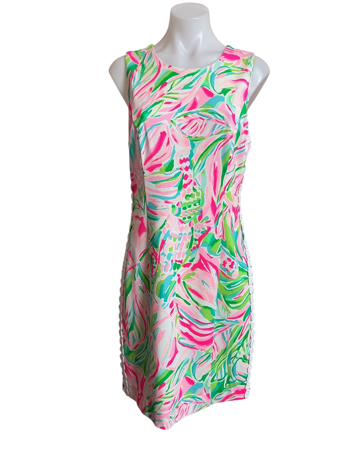 Lilly Pulitzer NWT Mila Knit Shift Dress - Multi Croc My World - Size 6