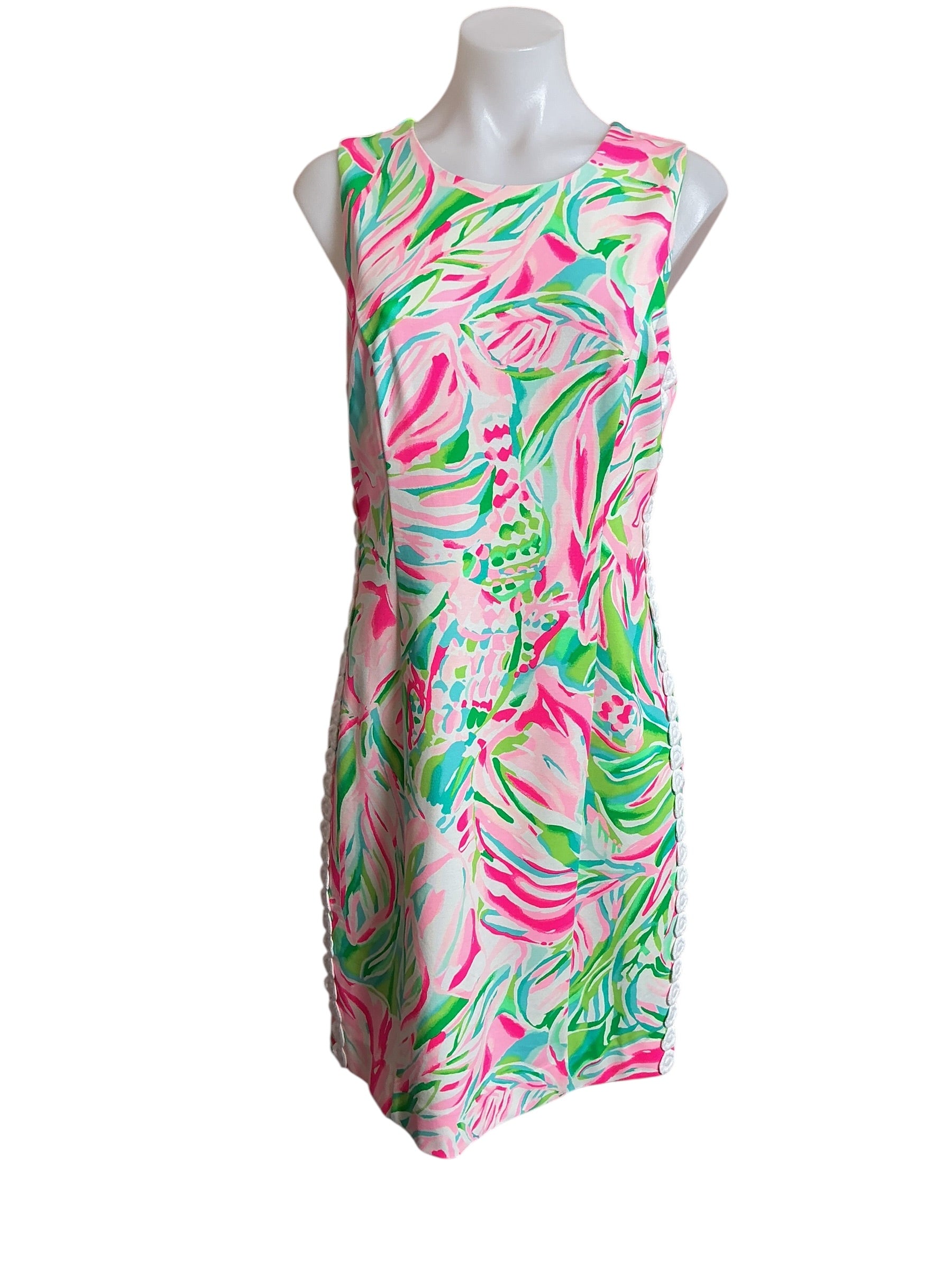 Lilly Pulitzer NWT Mila Knit Shift Dress - Multi Croc My World - Size 6