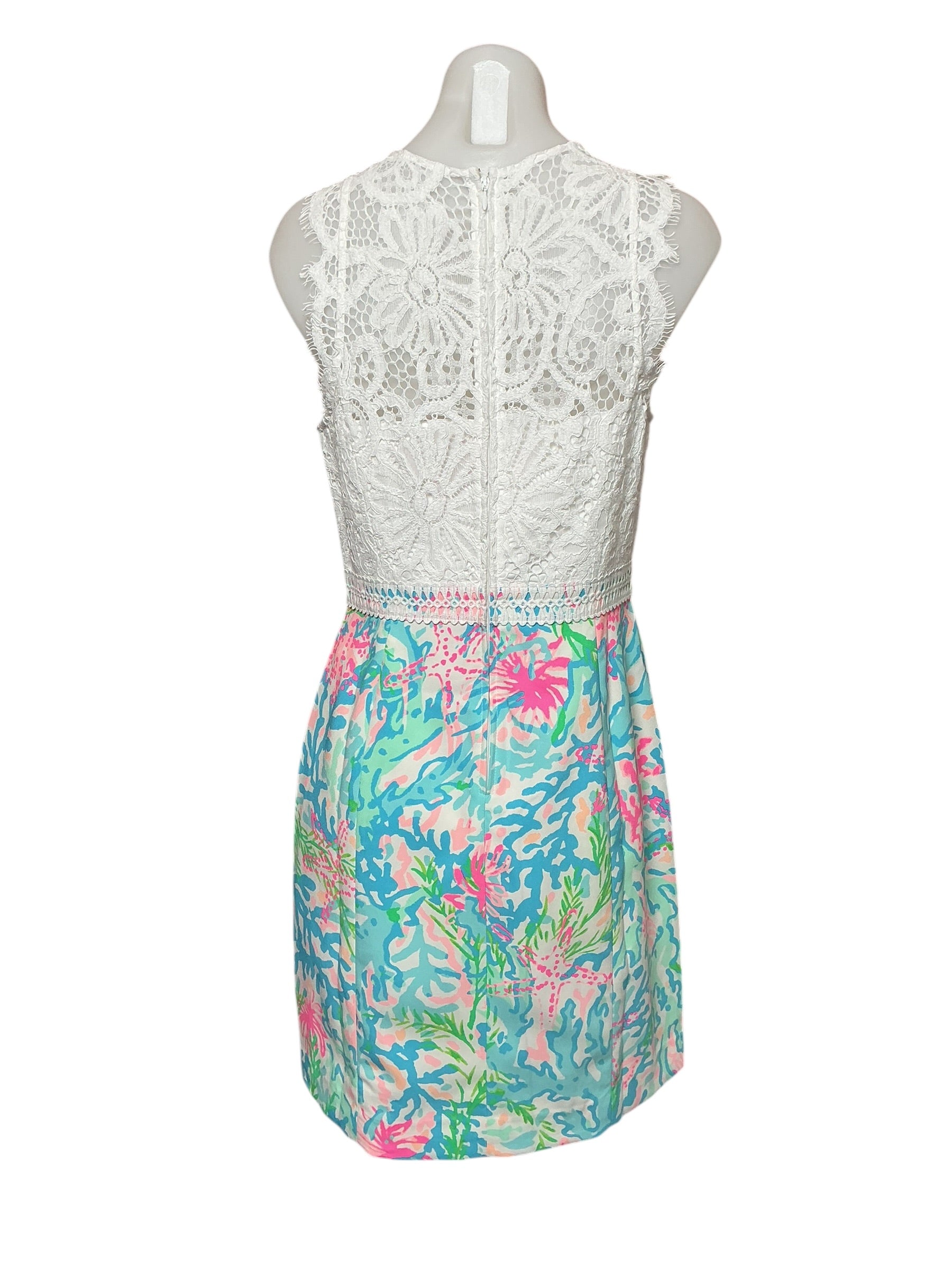 Lilly Pulitzer NWT Sharice Stretch Shift Dress - Multi Coral Bay - Size 6