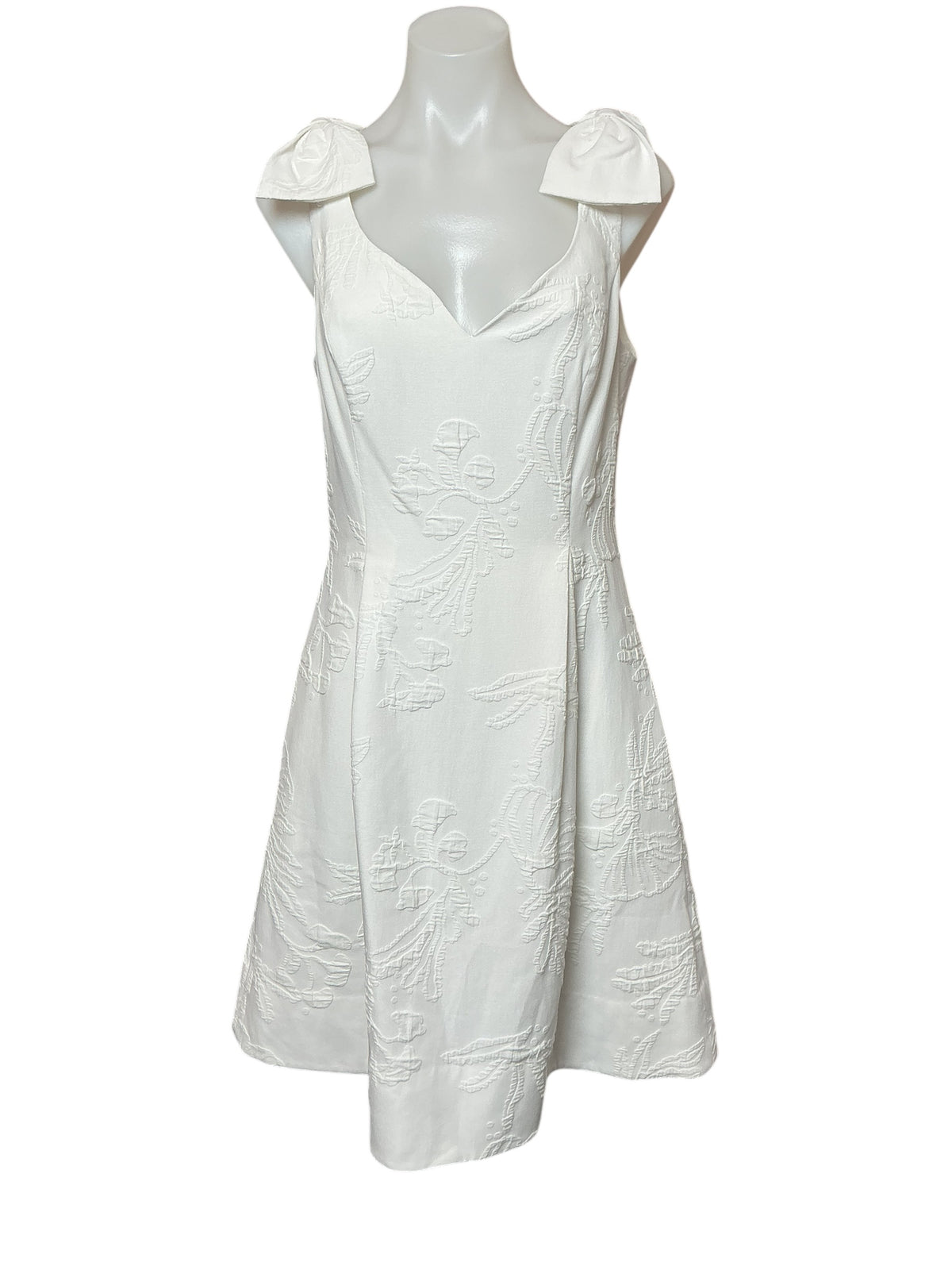 Lilly Pulitzer NWT Linnet Stretch Dress - Resort White Hip Nautic Pucker Jacquard - Size 6
