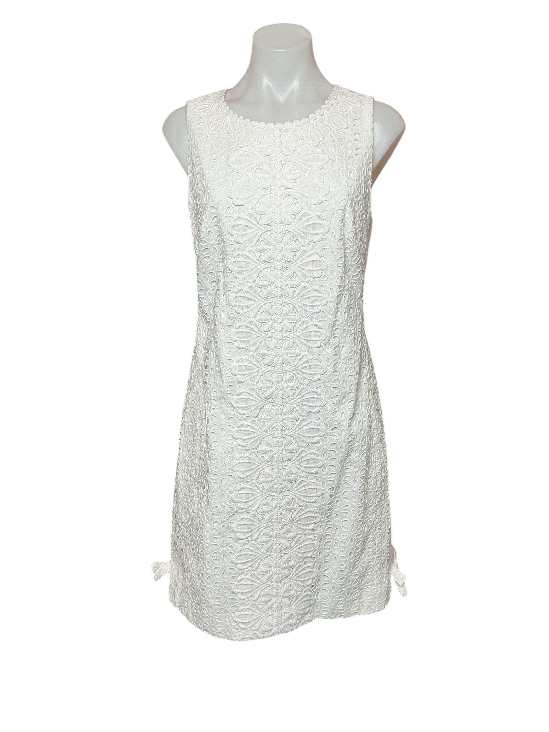 Lilly Pulitzer NWT Melani Shift - Resort White Oval Flower Petal Eyelet - Size 6