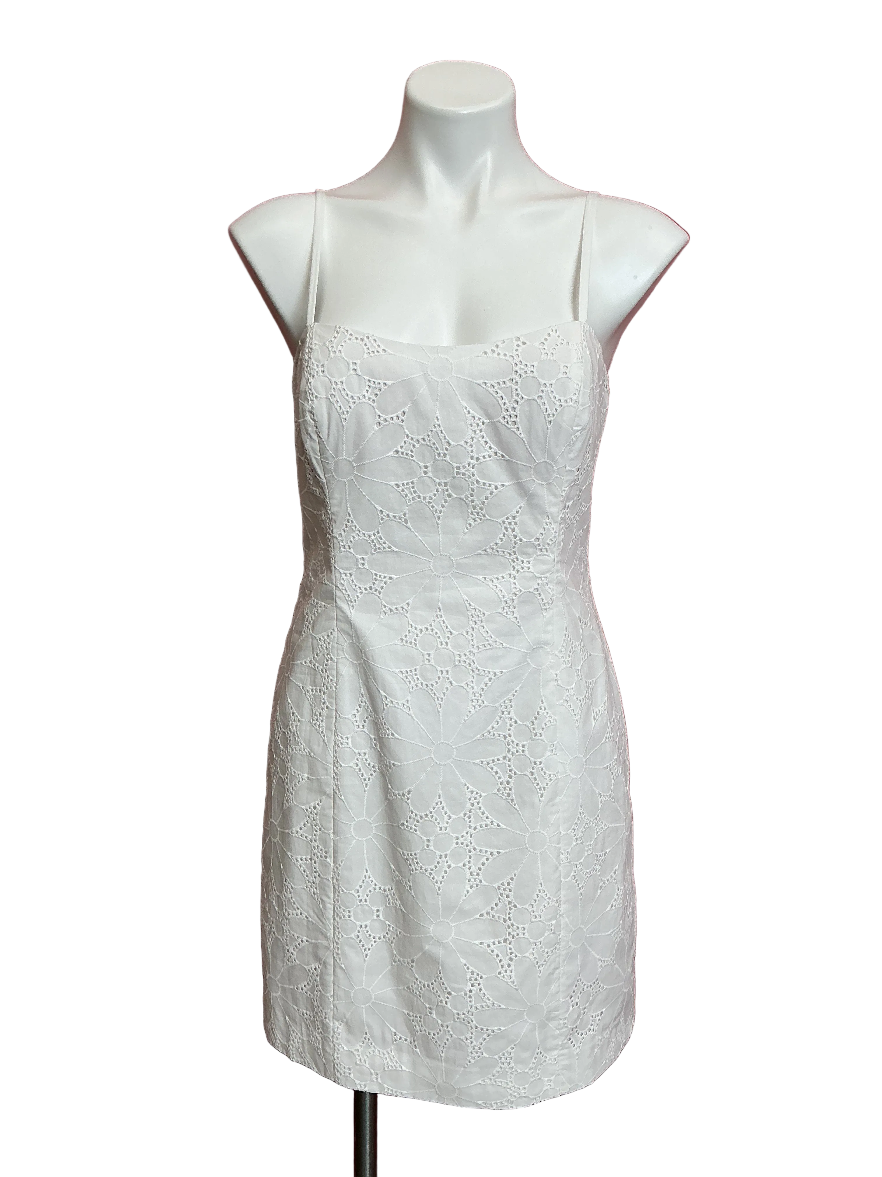 Lilly Pulitzer NWT Shelli Dress Resort White Flower Power Eyelet - Size 6