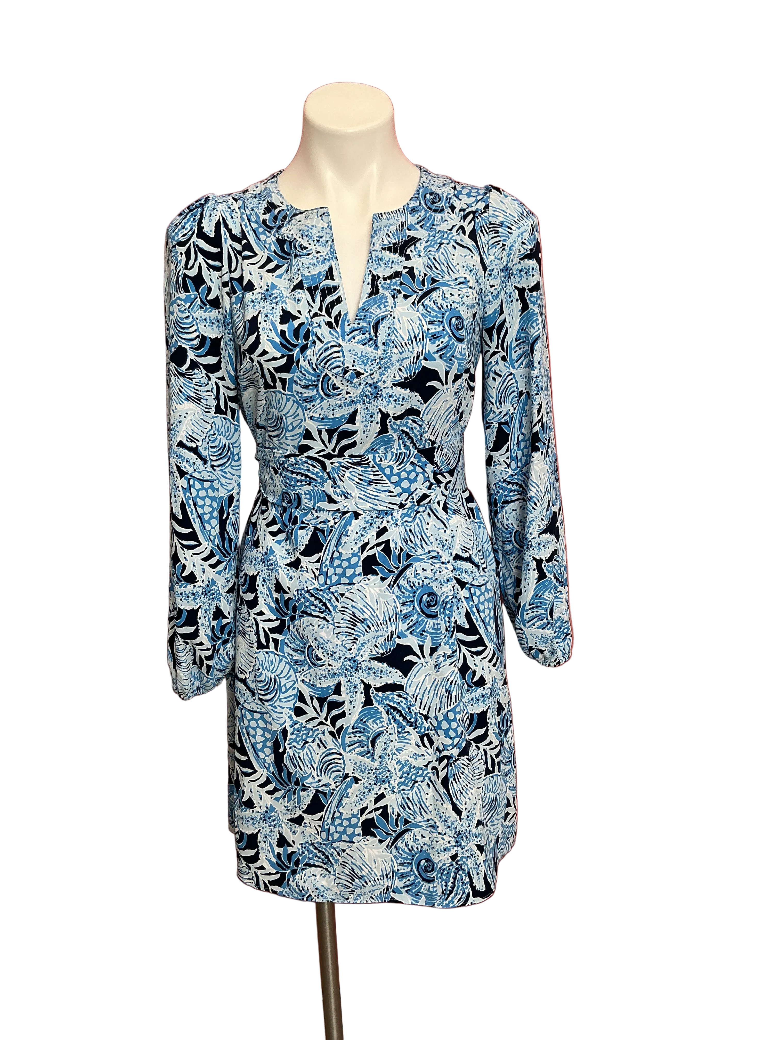 Lilly Pulitzer Olivine A-Line Dress Undersea - Size 4