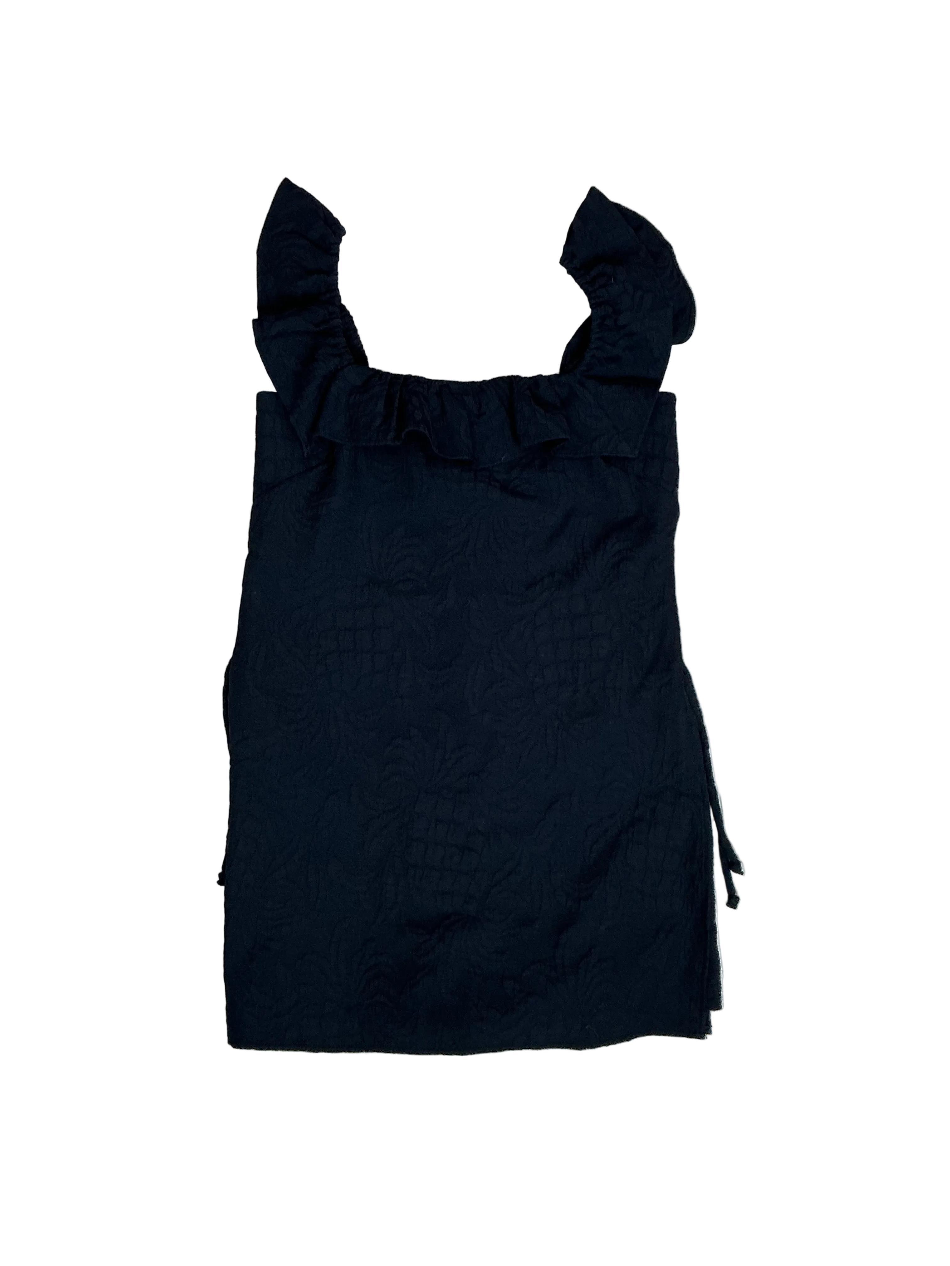 Lilly Pulitzer Zoya Ruffle Romper in the Onyx Pineapple Pucker Jacquard - Size 6