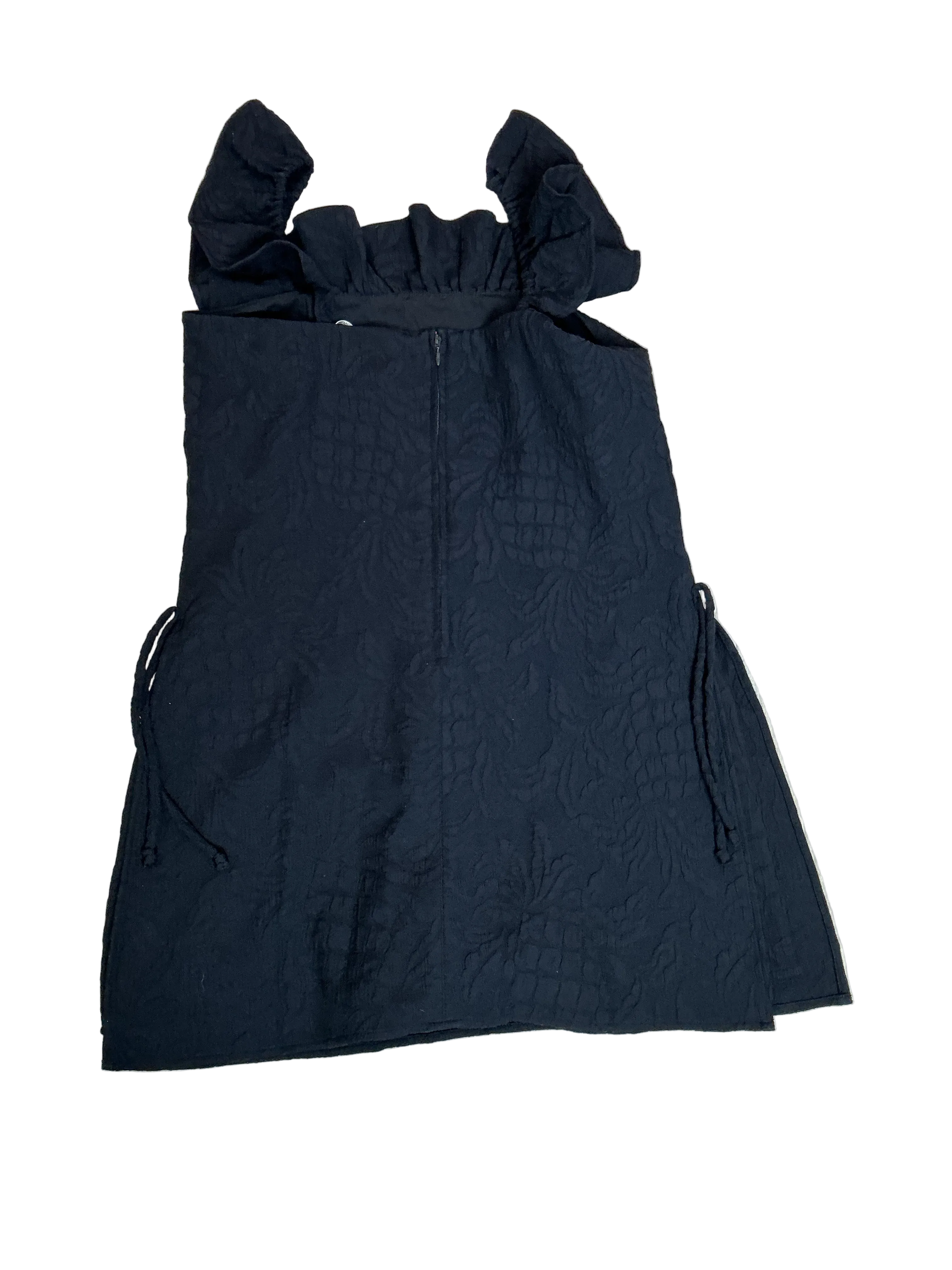 Lilly Pulitzer Zoya Ruffle Romper in the Onyx Pineapple Pucker Jacquard - Size 6