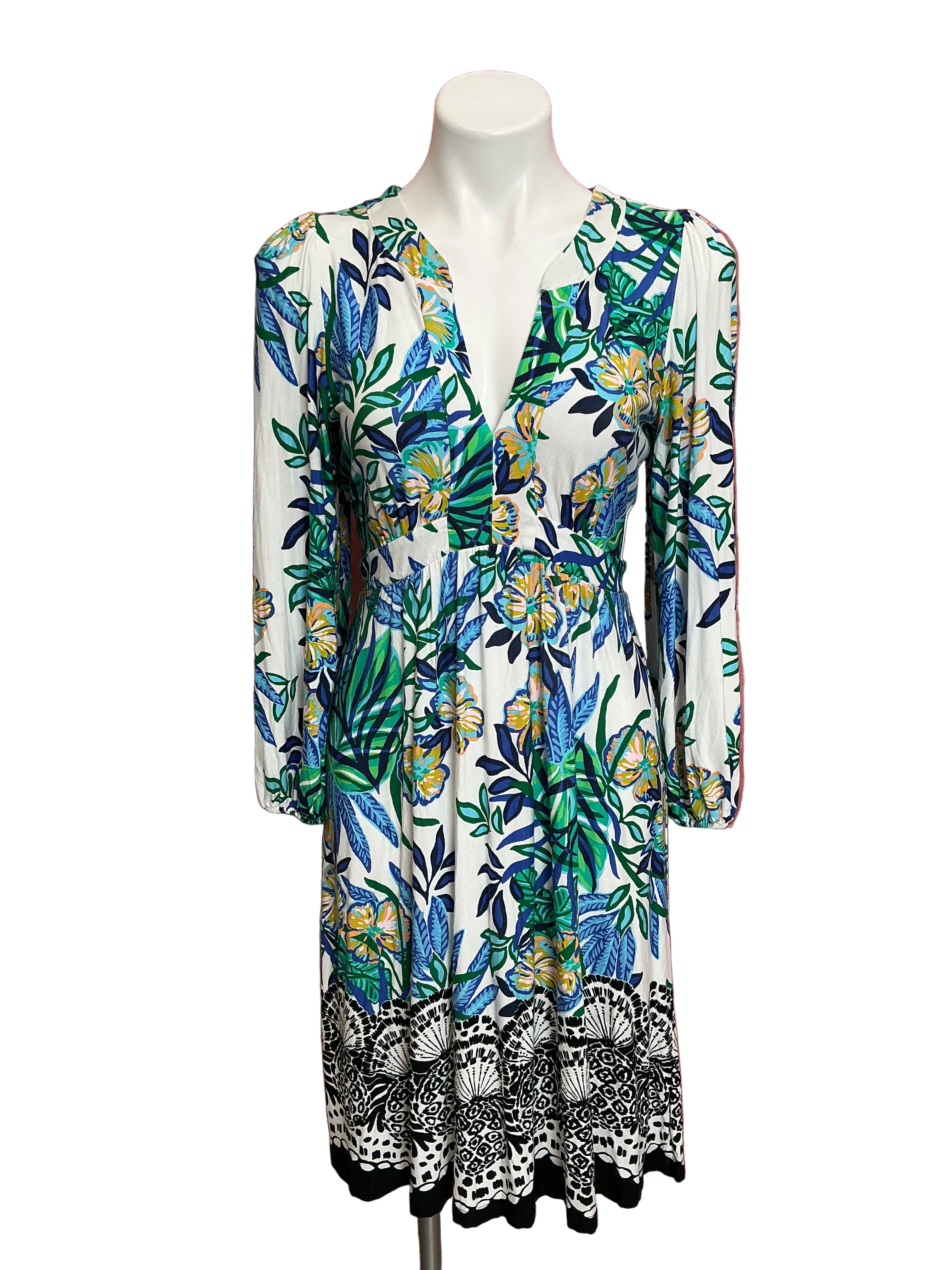 Lilly Pulitzer Wexlee 3/4 Sleeve Dress Multi Golden Hour Glam - Size 4