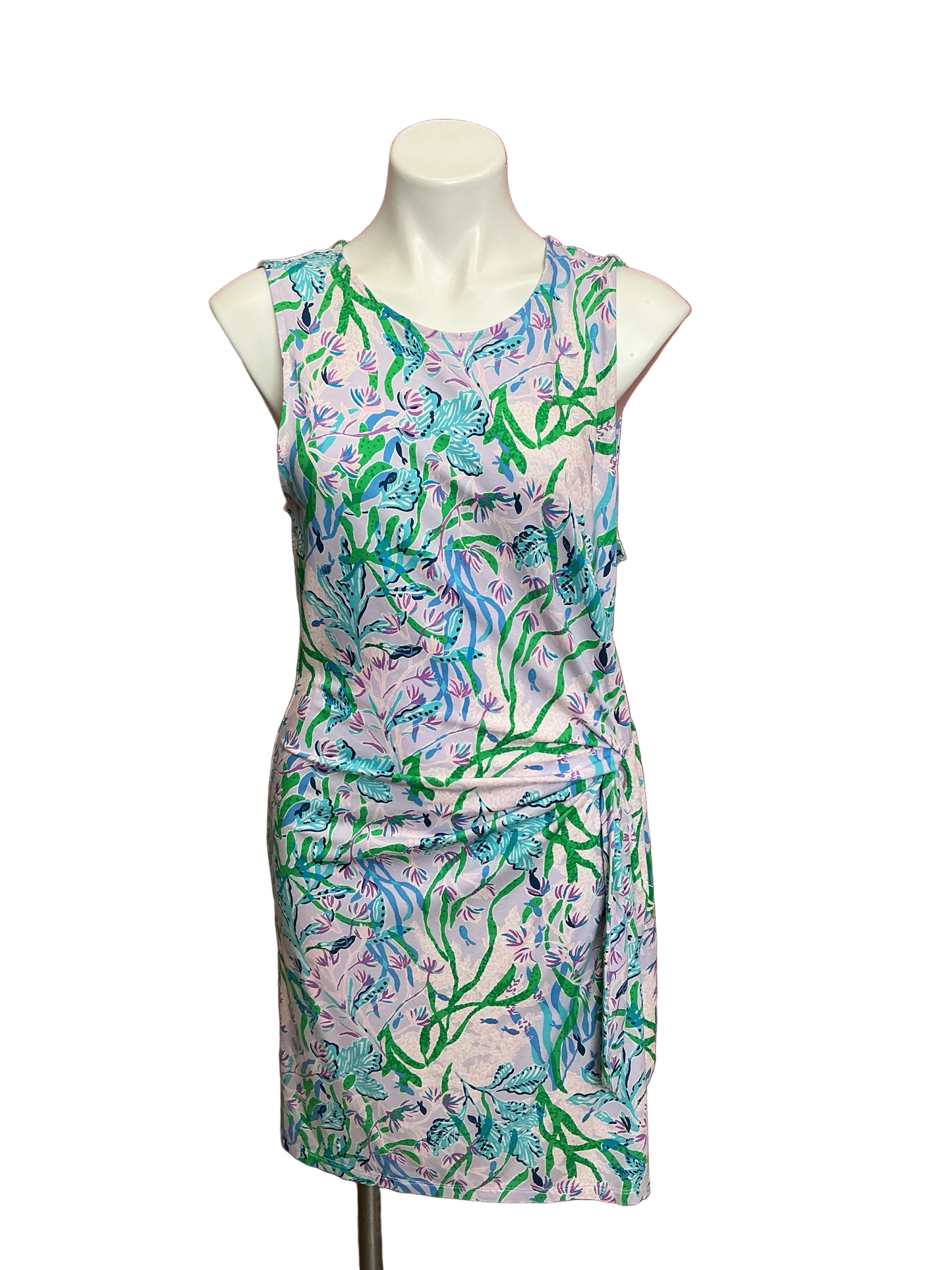 Lilly Pulitzer Bryson Sleeveless Dress Multi Seacret Escape - Size XL