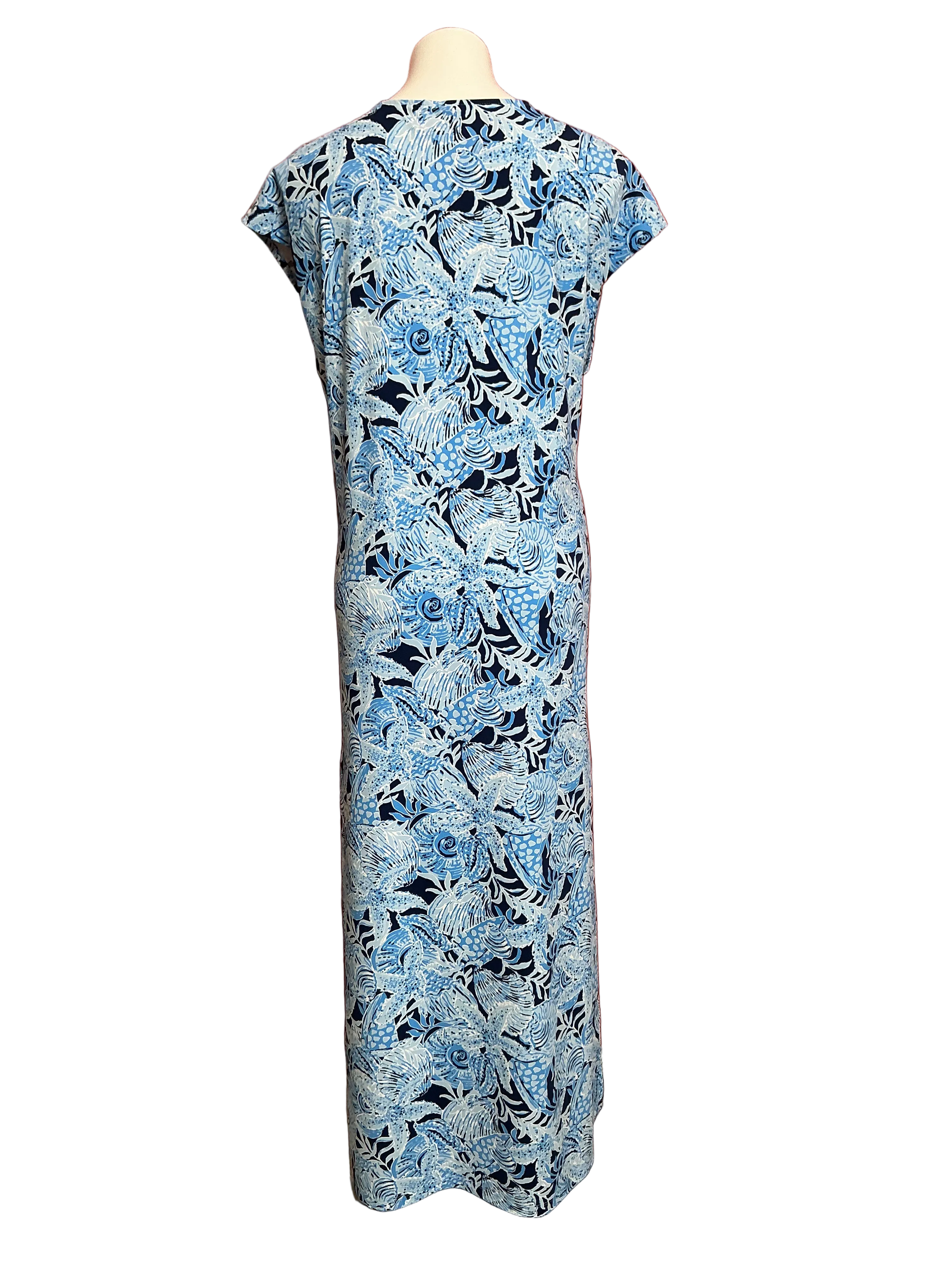 Lilly Pulitzer Talli Maxi Dress Bonaire Blue Coastal Constellation - Size L