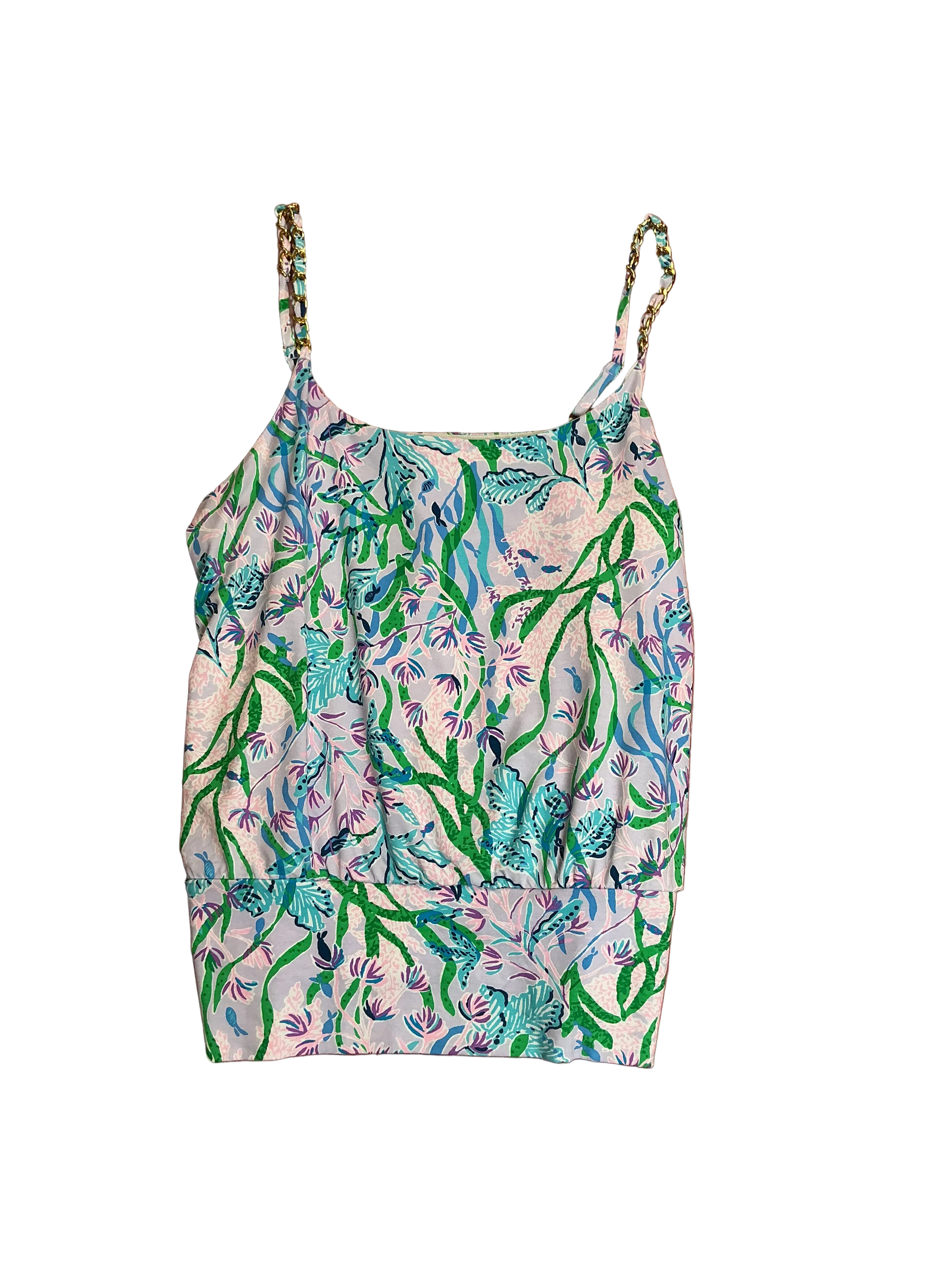 Lilly Pulitzer NWT Cannavale Knit Top Multi Seacret Escape - Size L