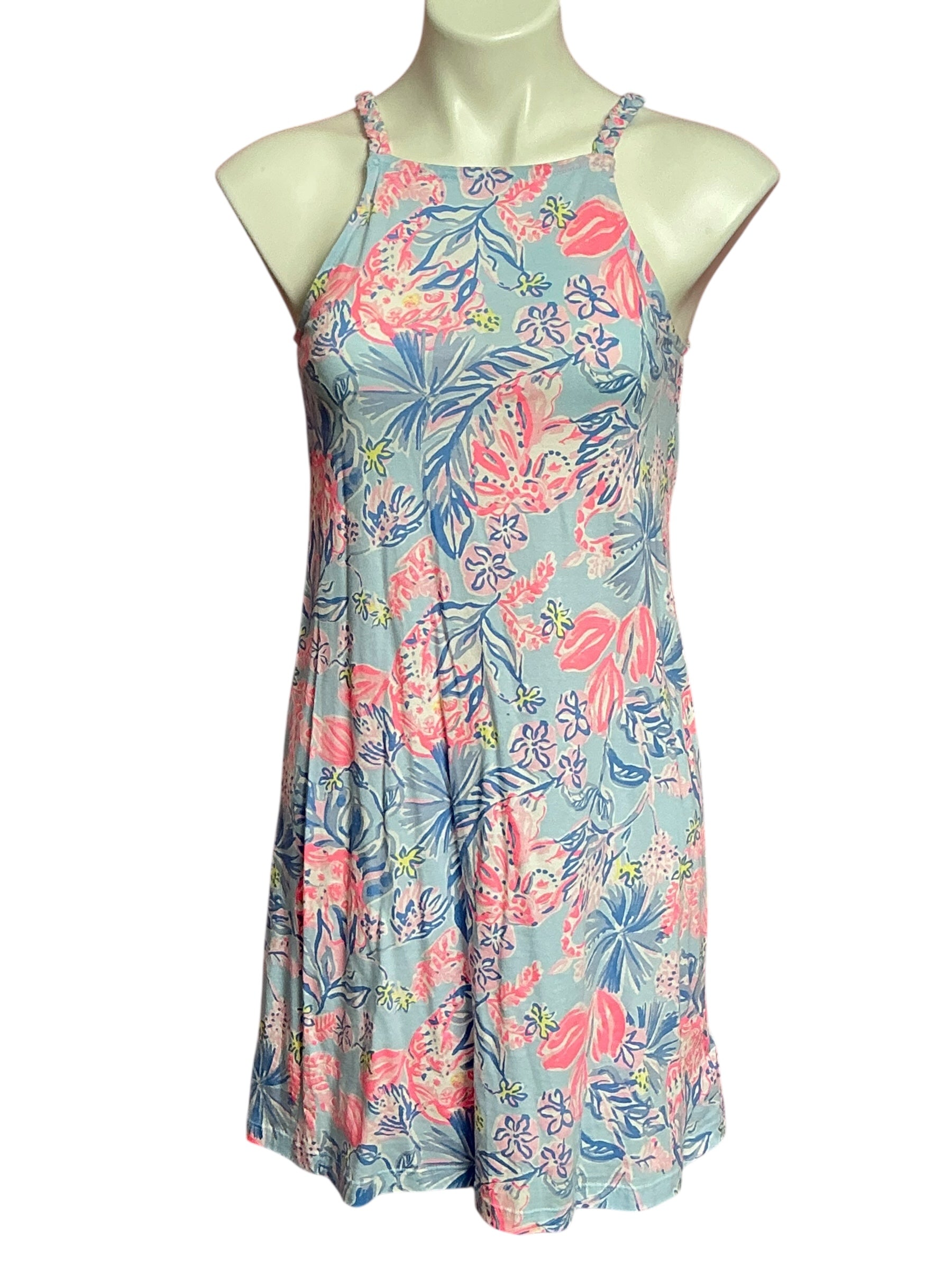 Lilly Pulitzer Kyleigh Swing Dress - Multi Elephant Splash - Size XXS
