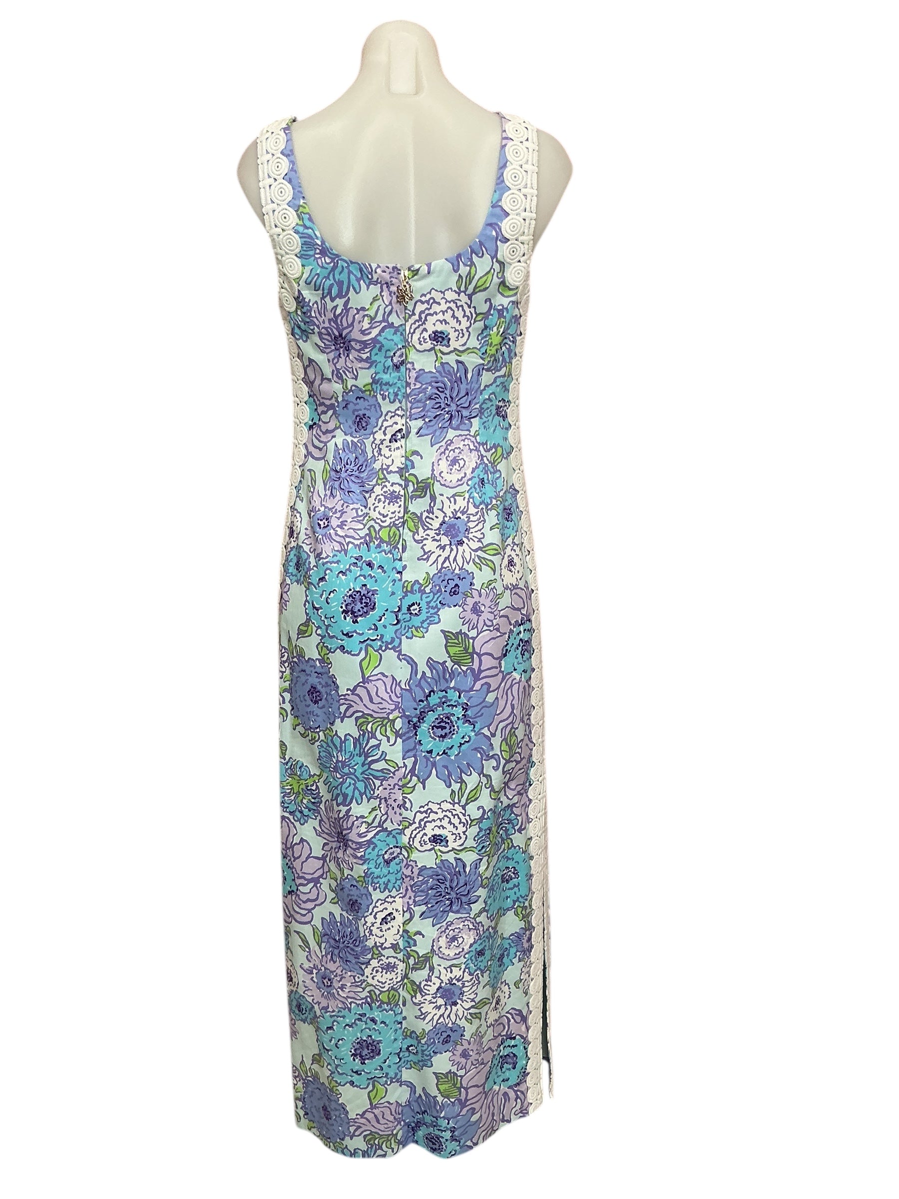 Lilly Pulitzer Marleigh Stretch Maxi Shift Dress Multi Let It Gogh - Size 0